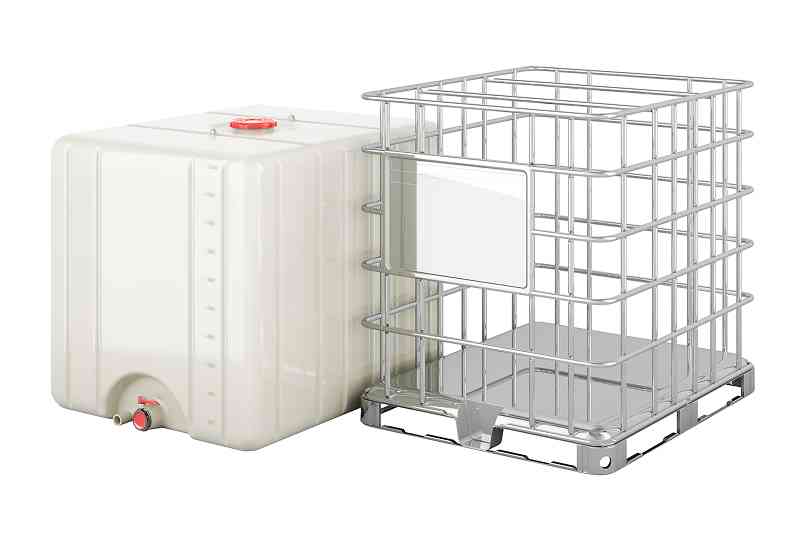 IBC bottle and cage