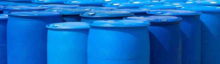 Photo of a group of plastic drums