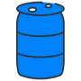 Illustration of a plastic drum