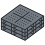 Illustration of stacked plastic pallets