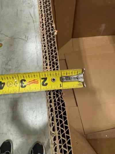 Photo of Gaylord box wall fluting 