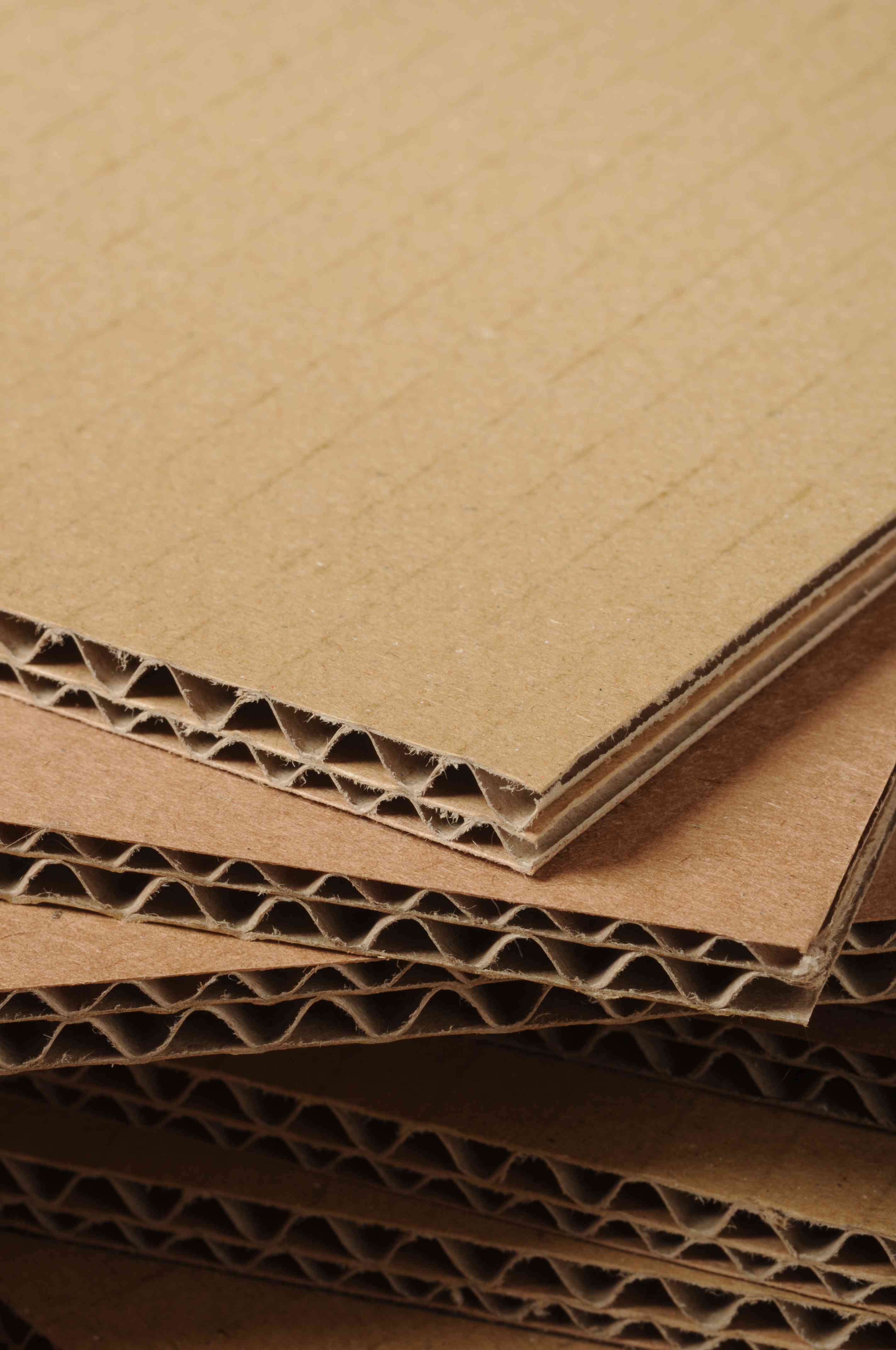 Photo of 2-wall corrugated cardboard