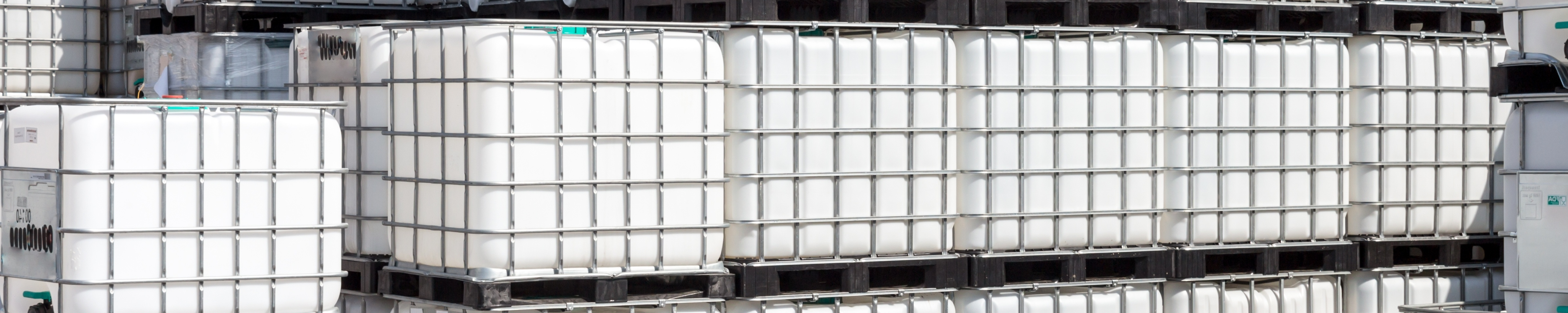Photo of stacks of IBC totes