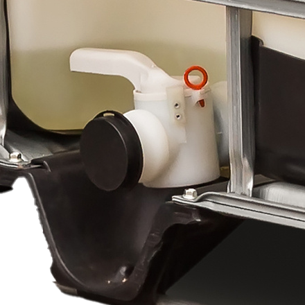 A photo of an IBC tote valve