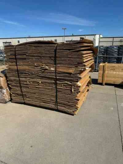 Photo of palletized Gaylord boxes