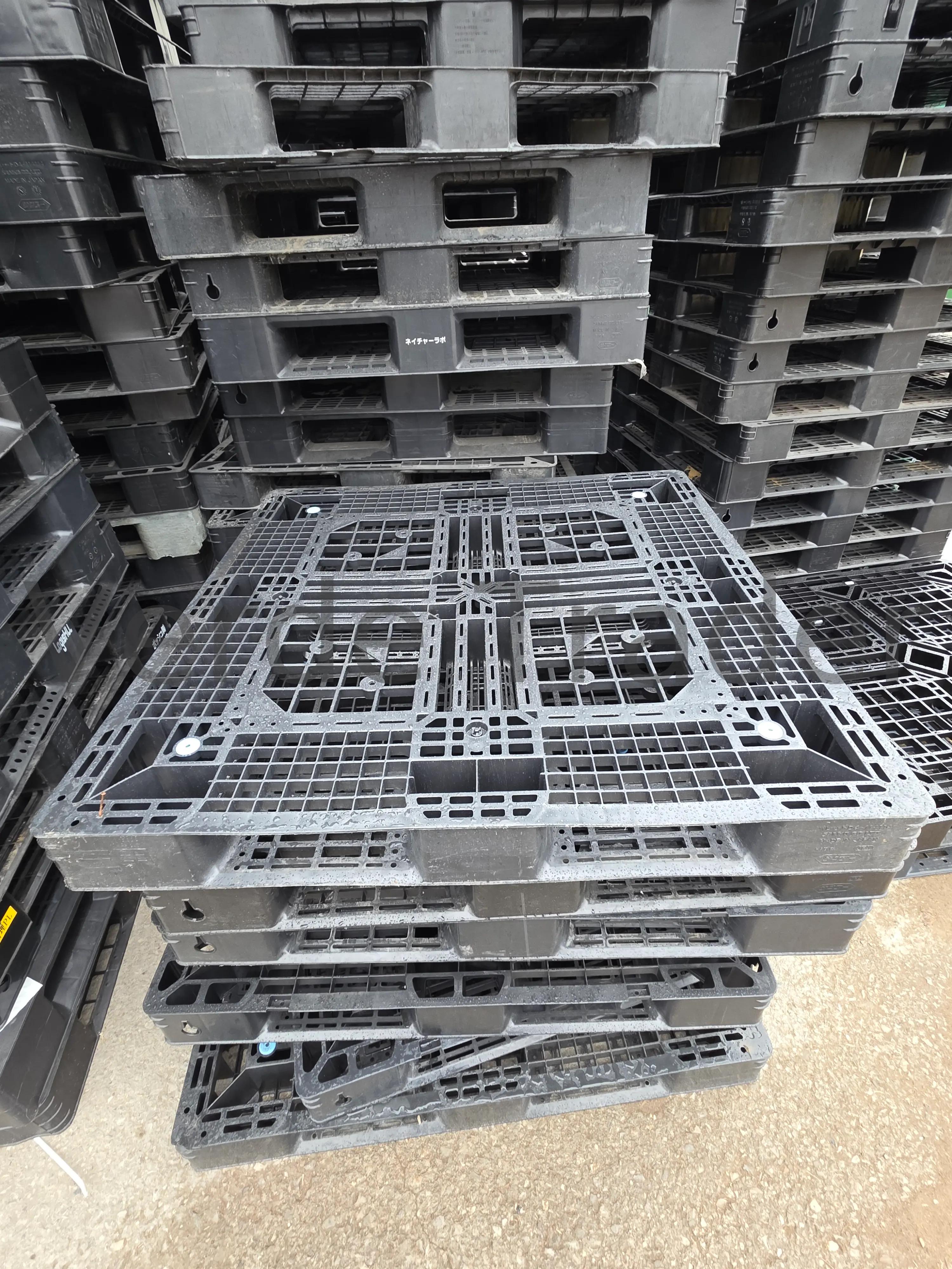 48 x 40 plastic pallet in a warehouse racking system