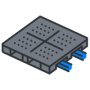 Illustration of a rackable plastic pallet