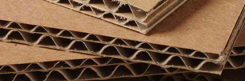 stack of 2-wall cardboard