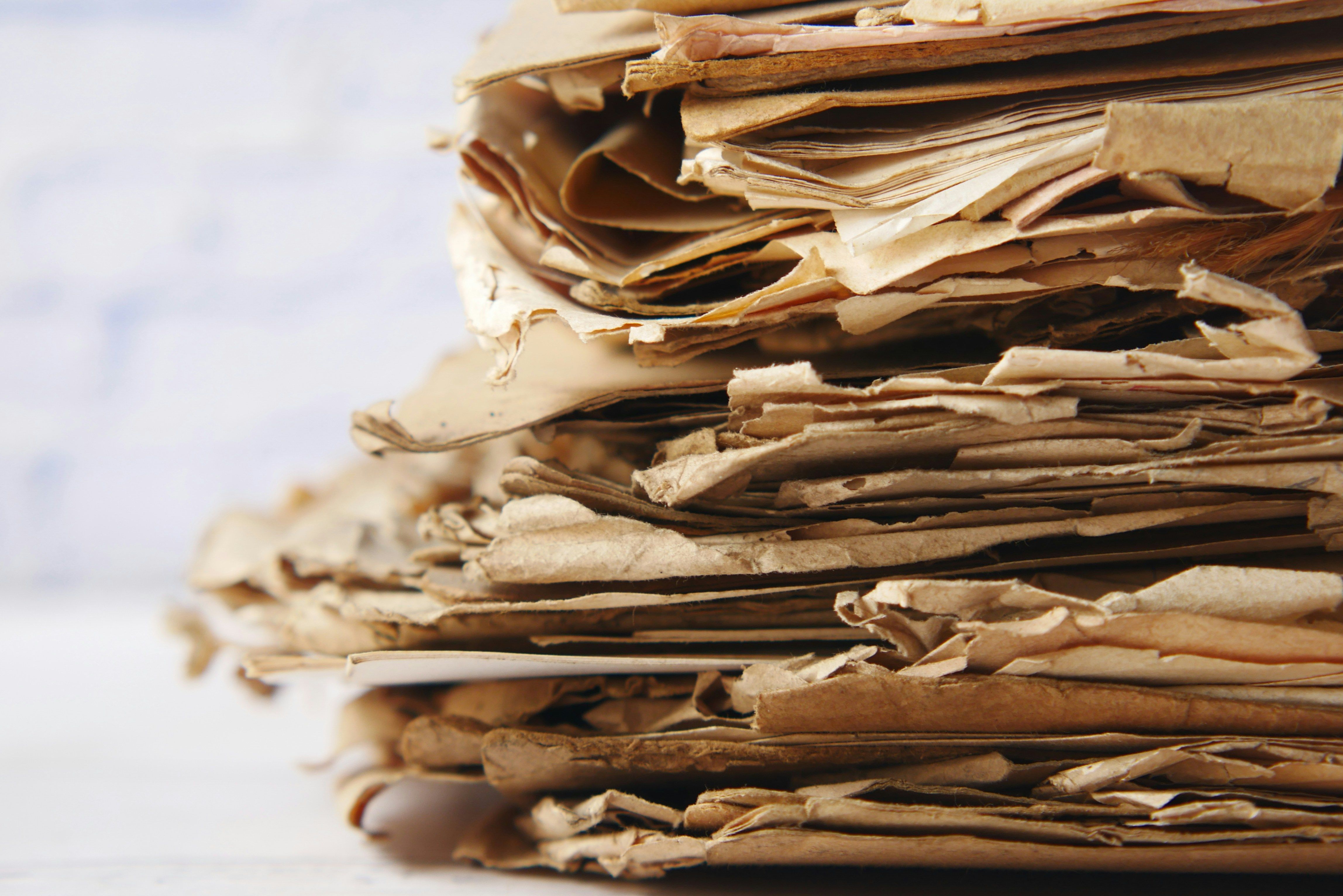 Stack of cardboard boxes