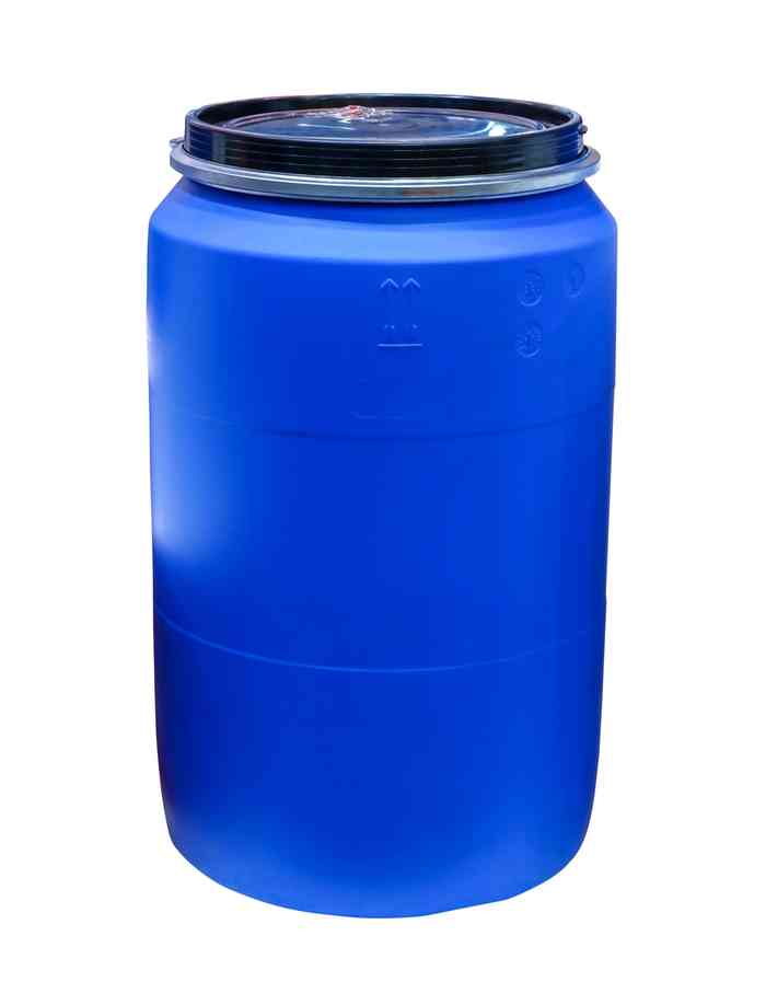 Photo of an open-head plastic drum