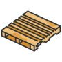 Illustration of a repaired wood pallet