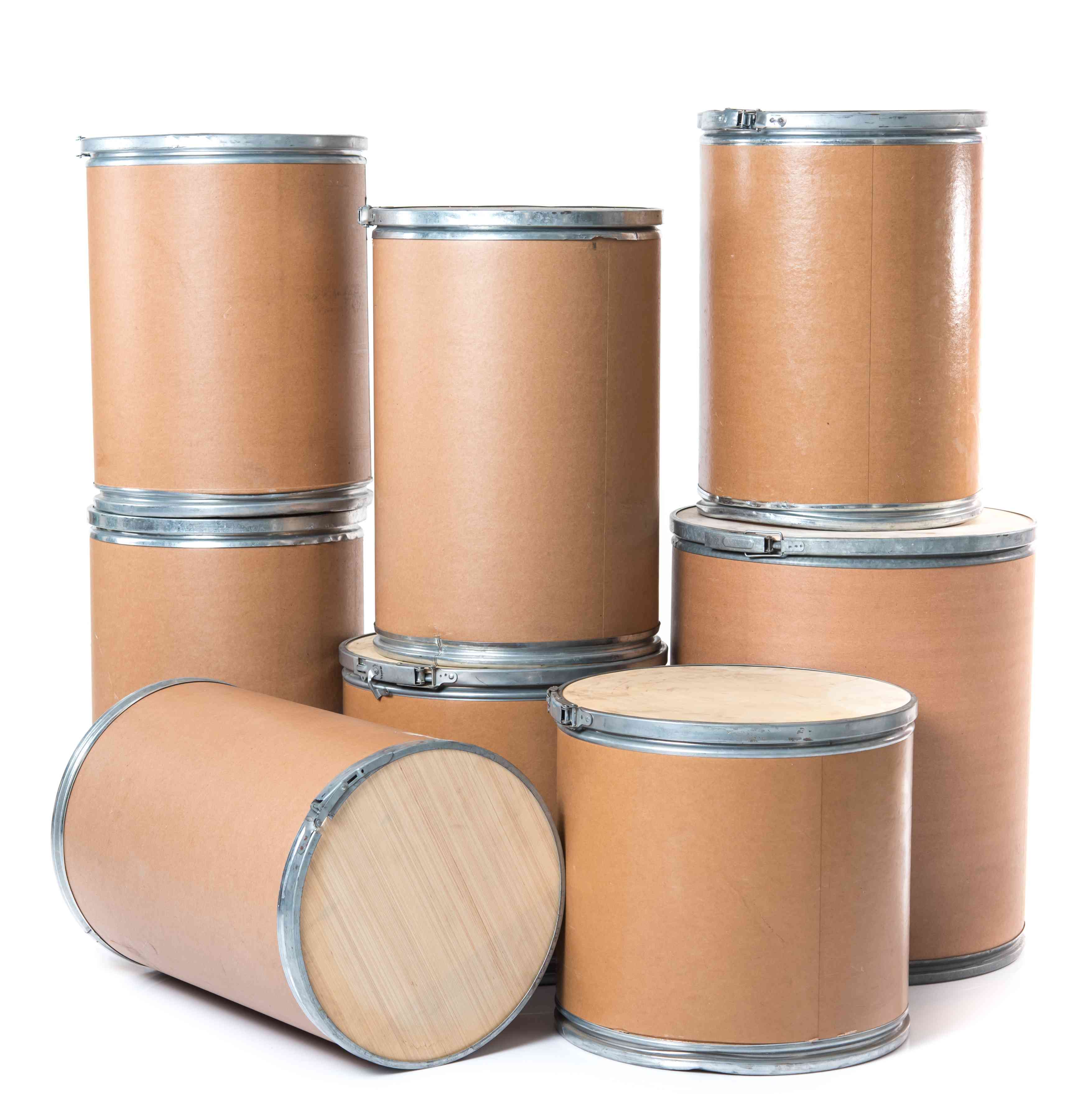 Photo of assorted fiber drums