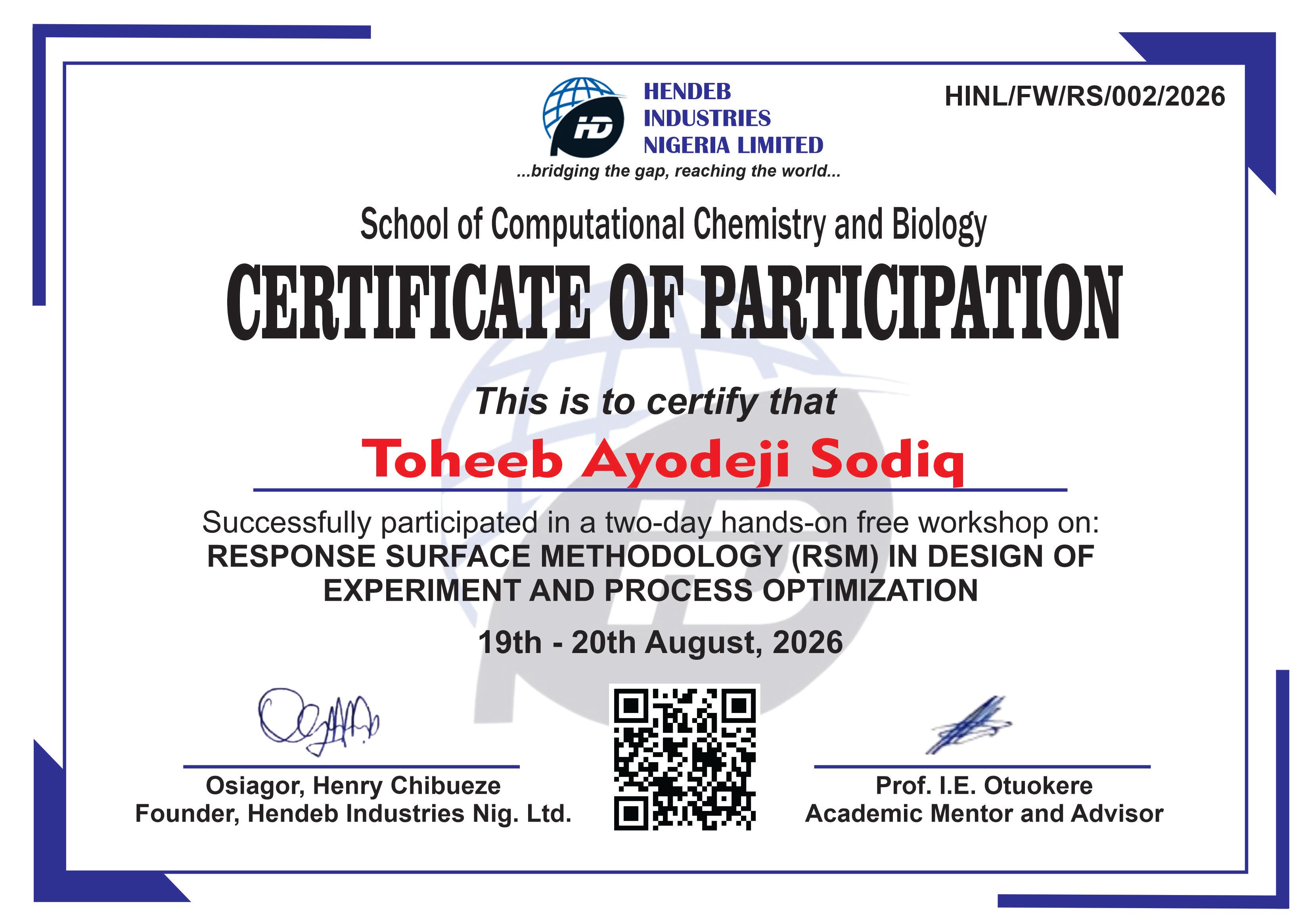 Response Surface Methodology
