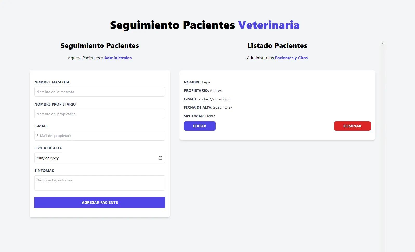 Veterinary Administrator