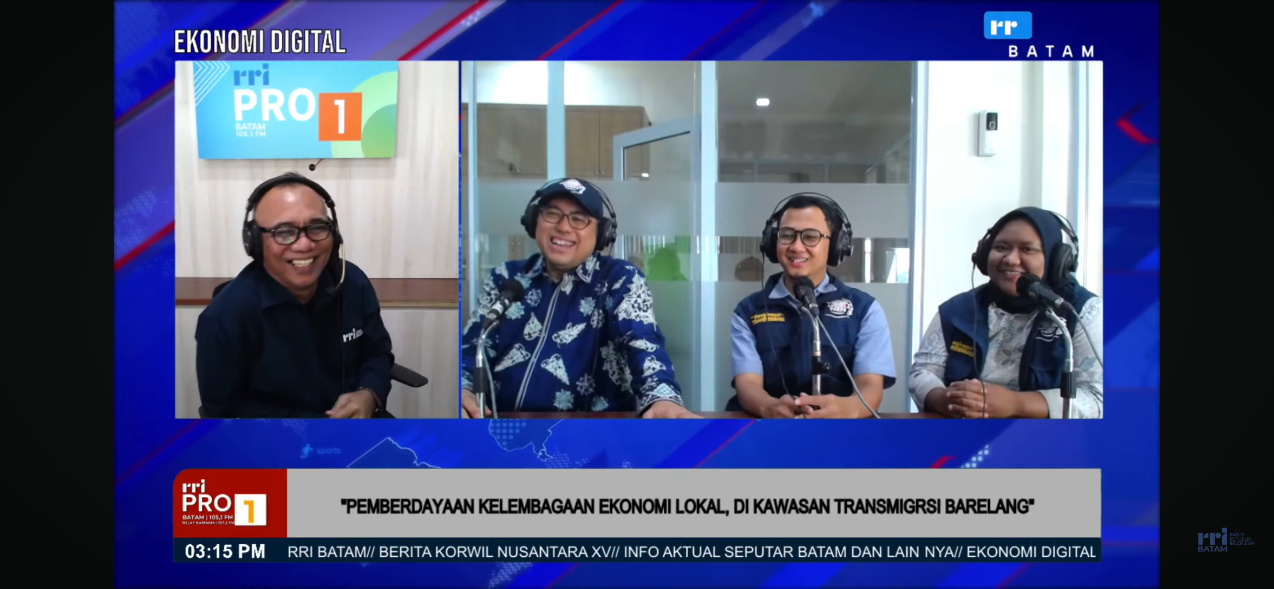 Tim Patriot UI Berkolaborasi dengan RRI Batam dalam Edukasi dan Publikasi Kebermanfaatan Kawasan Transmigrasi Barelang