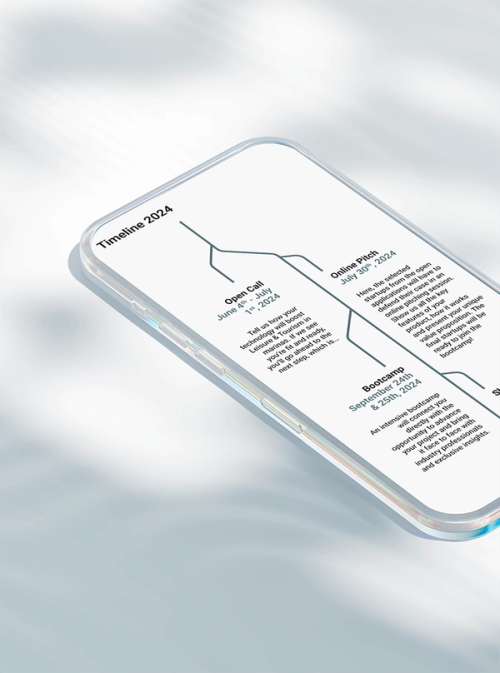 Timeline section on mobile