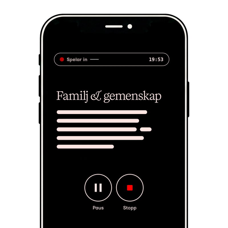 Spela in på mobilen