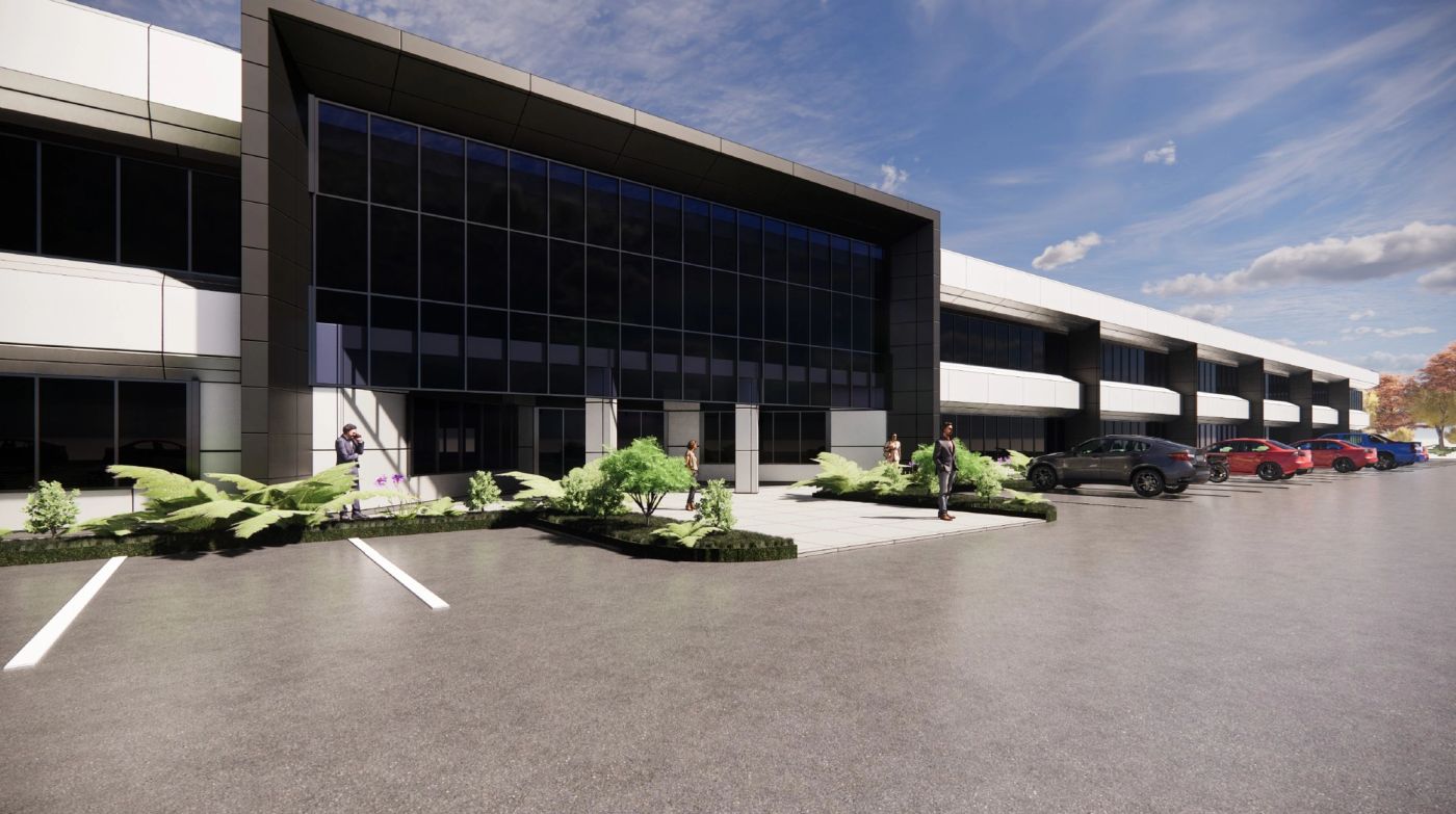 2-Story Melville Commercial Office Facade Retrofit detail image 1