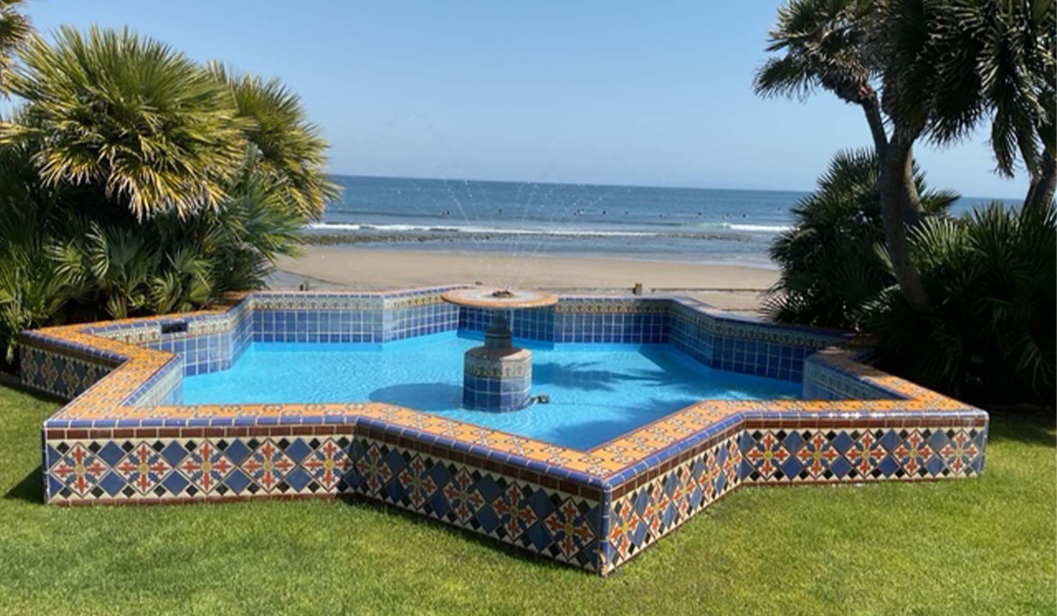The Star Fountain outside the house.