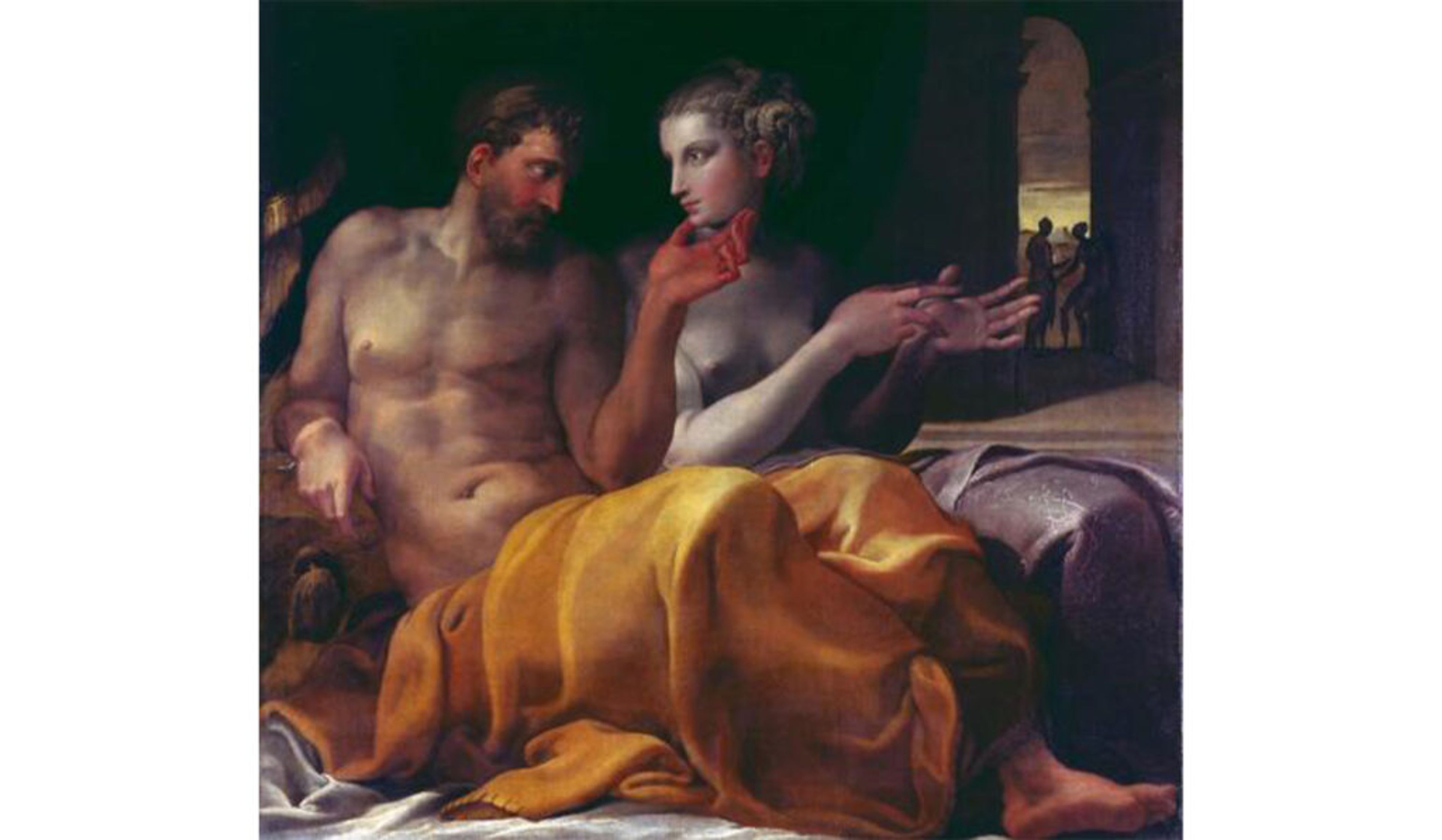 Francesco Primaticcio, Ulysses and Penelope , about 1560, oil on canvas.