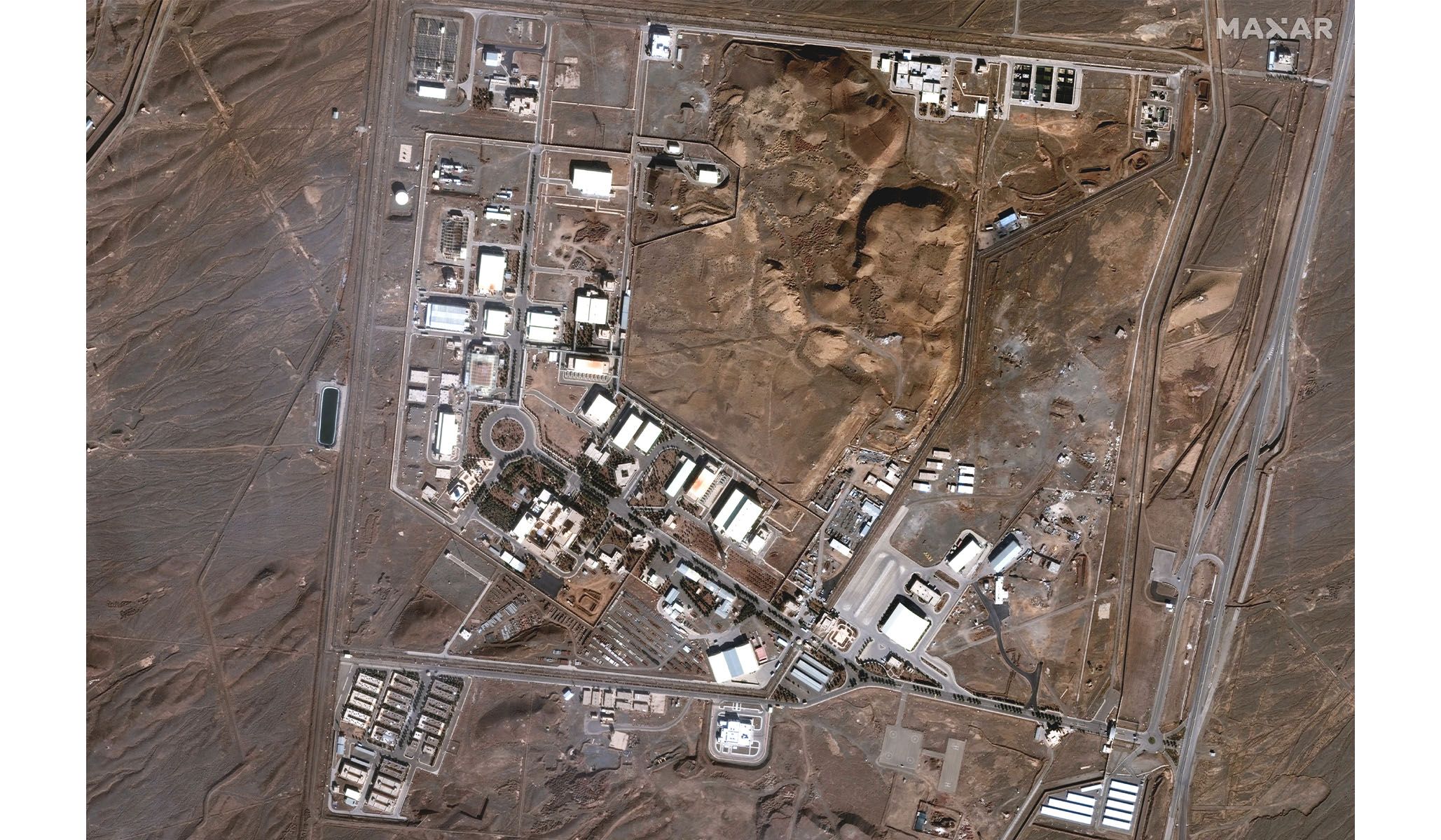 A January 24, 2025 satellite image shows the Natanz nuclear facility in Iran.