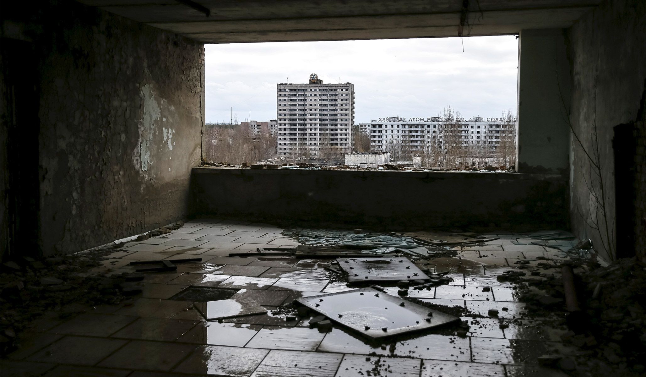 The abandoned city of Pripyat near the Chernobyl nuclear power plant in Ukraine, March 23, 2016.