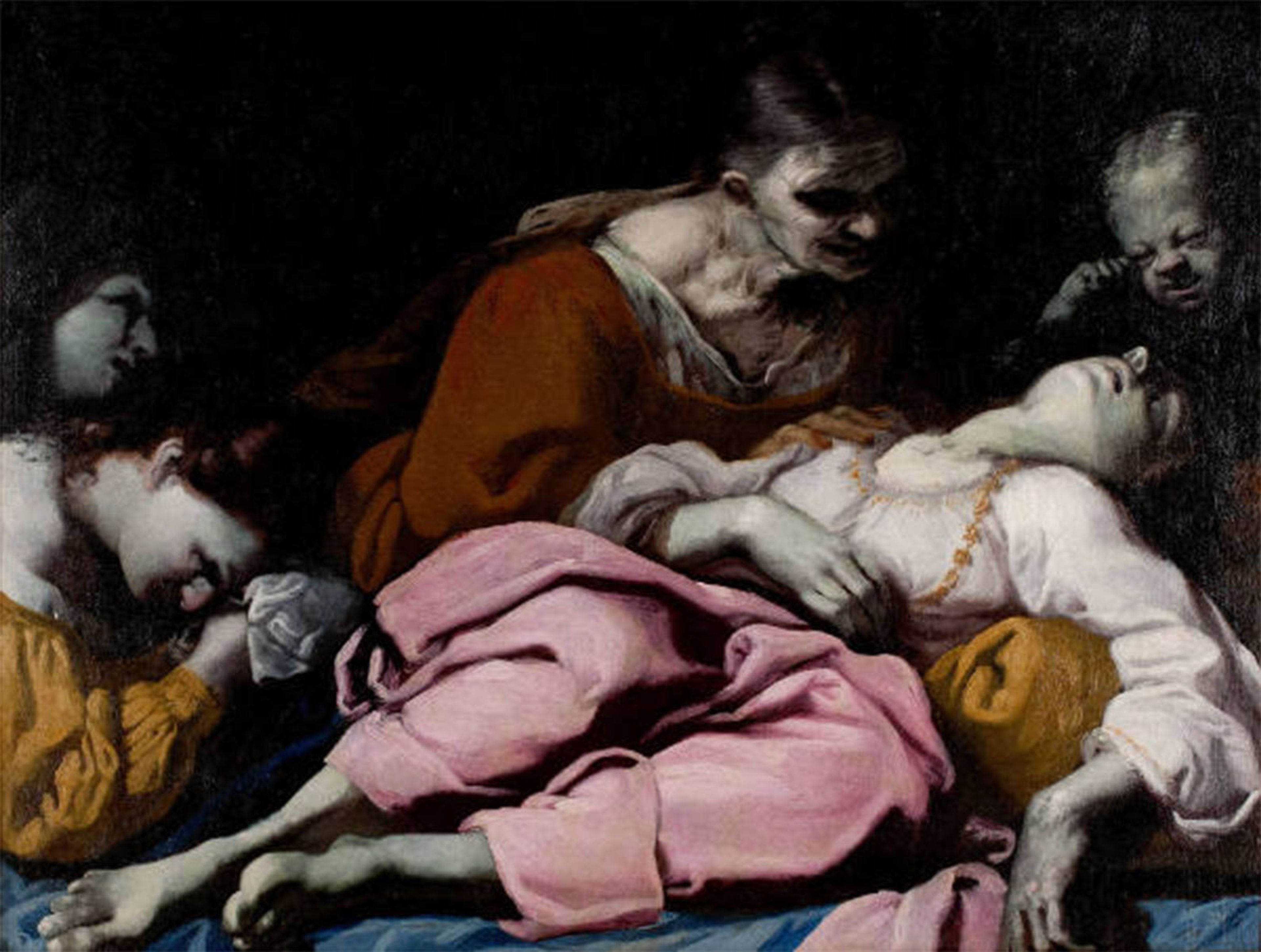 Antonio Carneo, The Death of Rachel , 1660, oil on canvas.