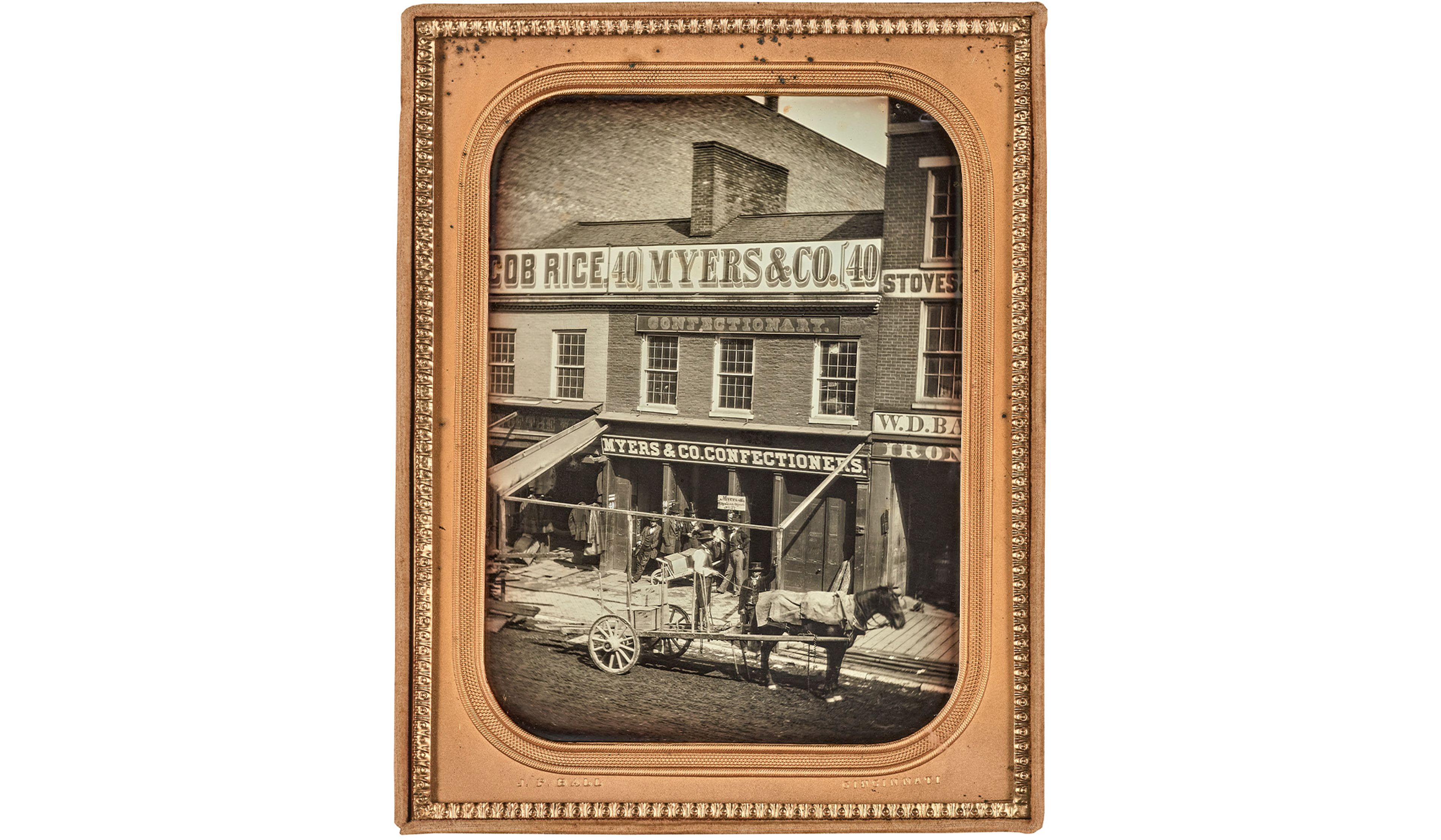 James Presley Ball, Myers & Col, Cincinnati, Ohio , half-plate daguerreotype.