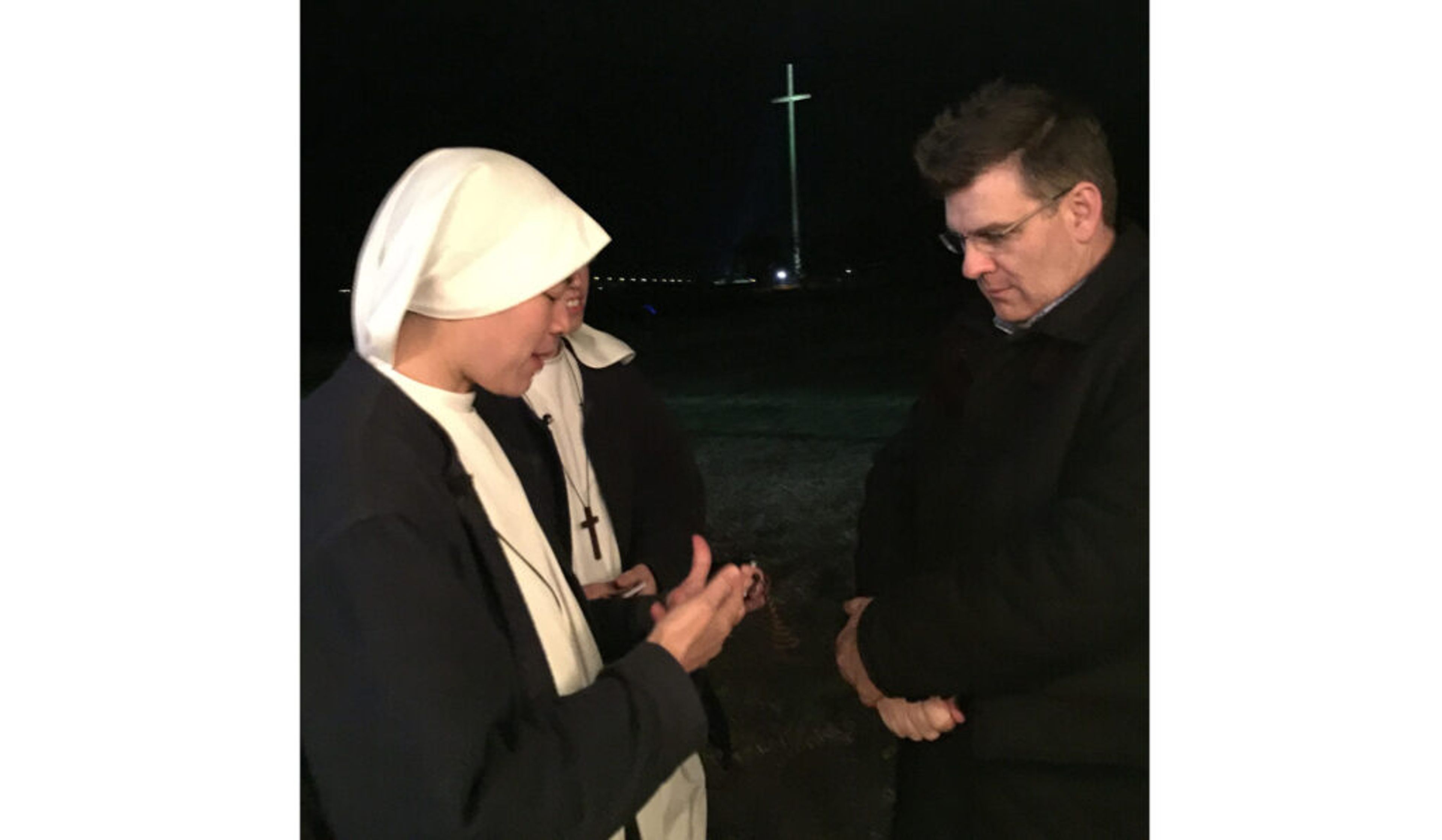 Andrew Walther at a religious freedom rally in St. Augustine in 2017.