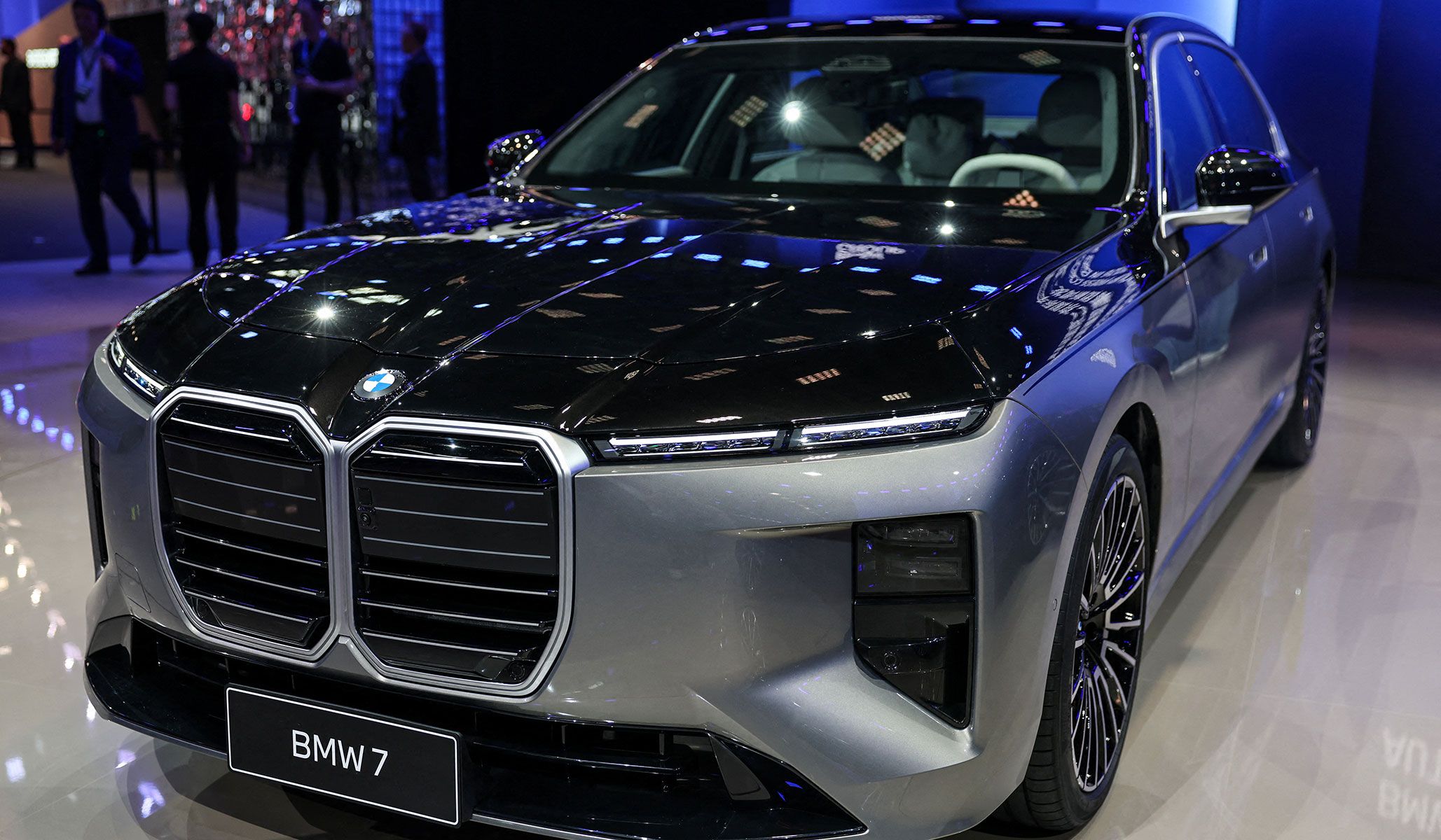 BMW 7 Series sedan at the Beijing International Automotive Exhibition in Beijing, China, April 24, 2026.