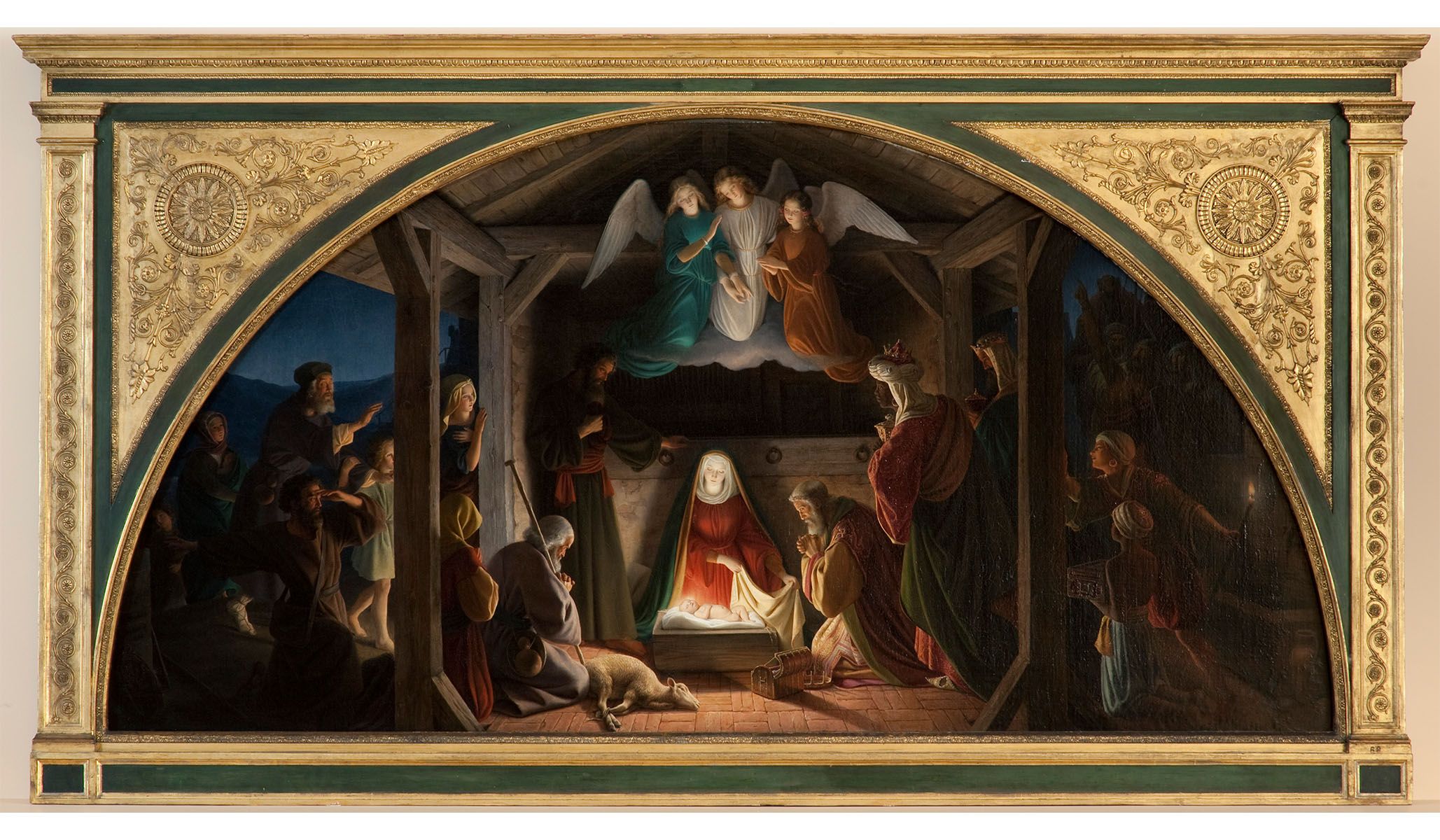 Eduard Steinbrück, Adoration of the Magi , 1838, oil on canvas.