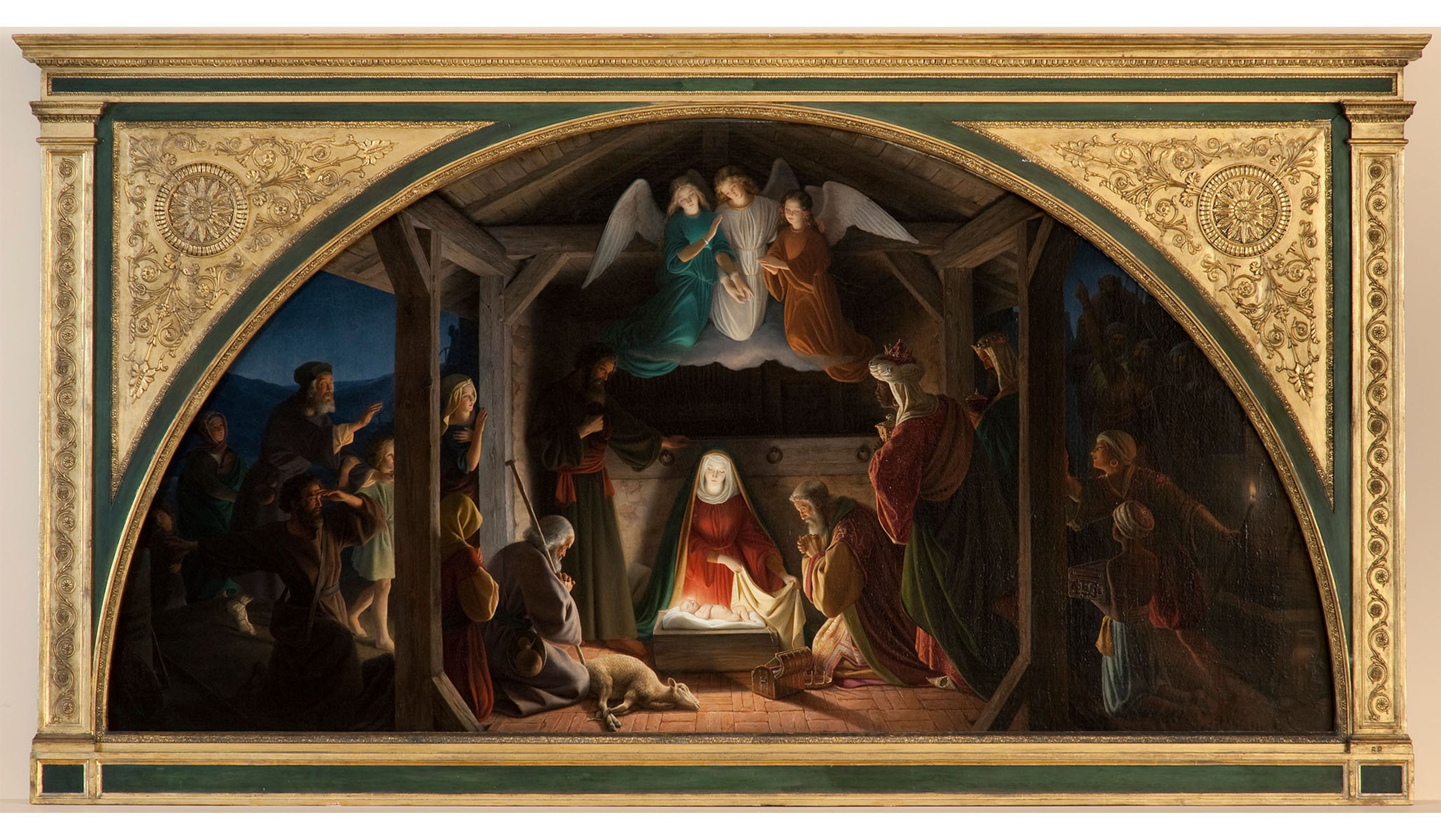 Eduard Steinbrück, Adoration of the Magi , 1838, oil on canvas.