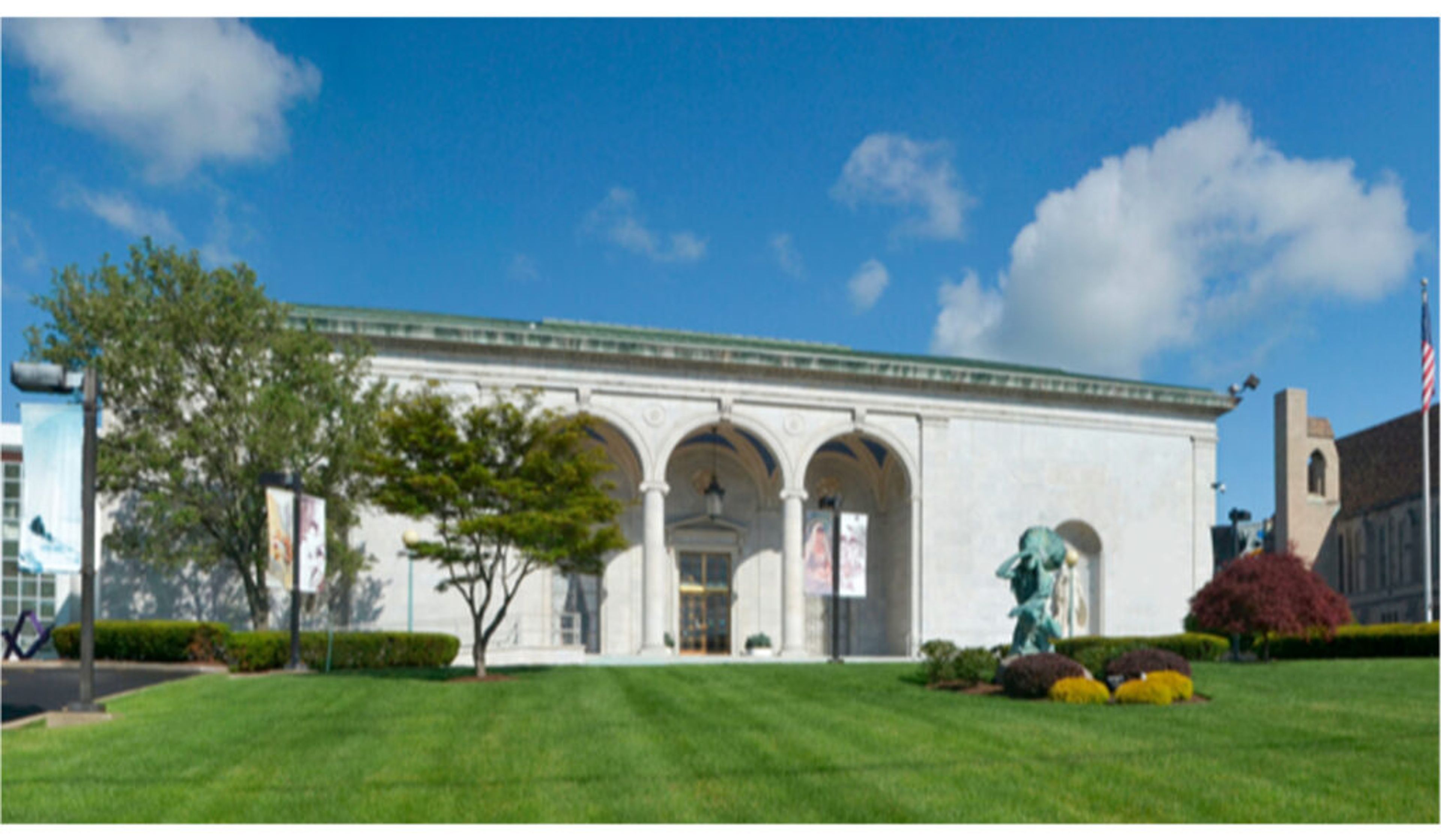 View of the exterior of the building.