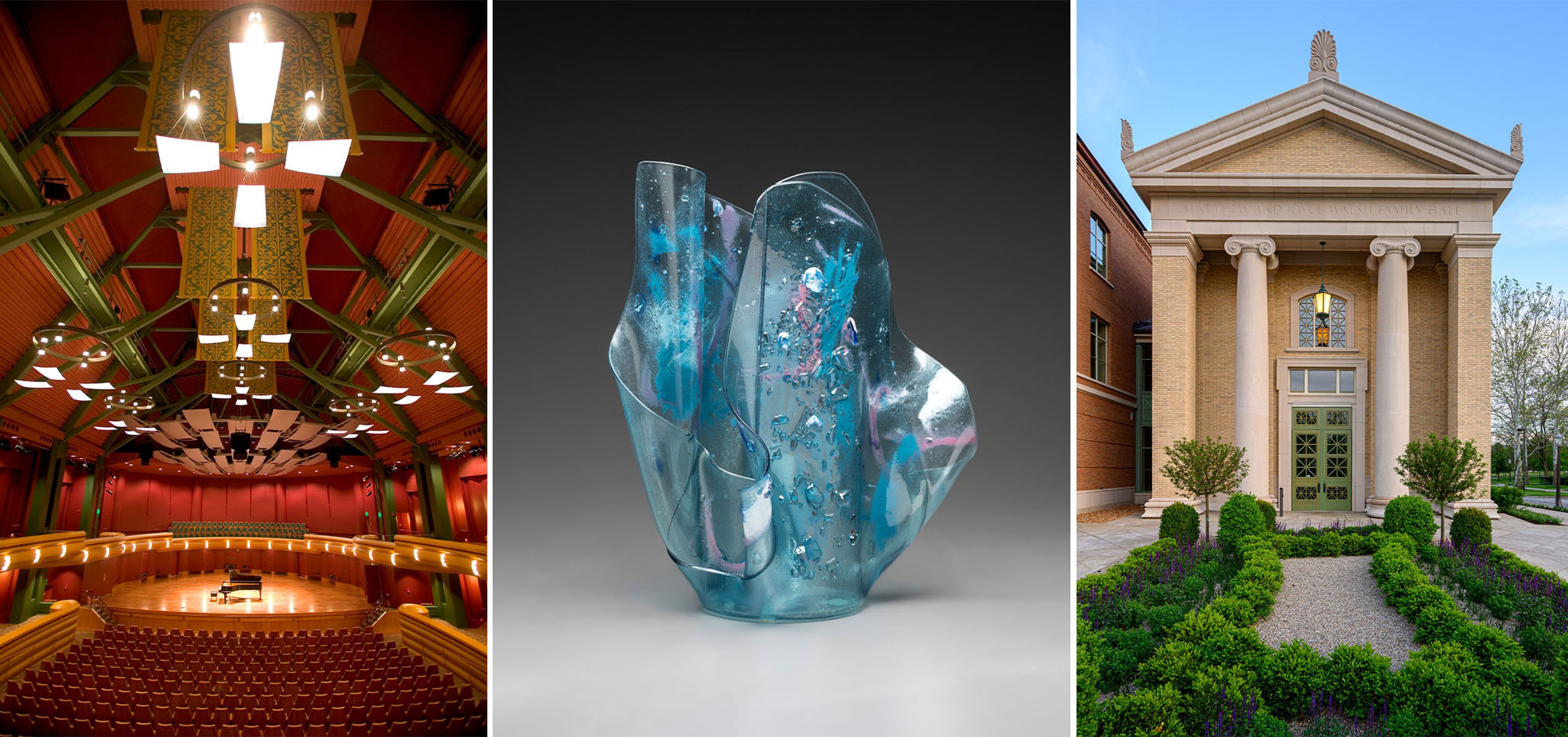 A new performing arts center, a new museum for a splendid collection, and a new architecture-school building anchor the arts district.