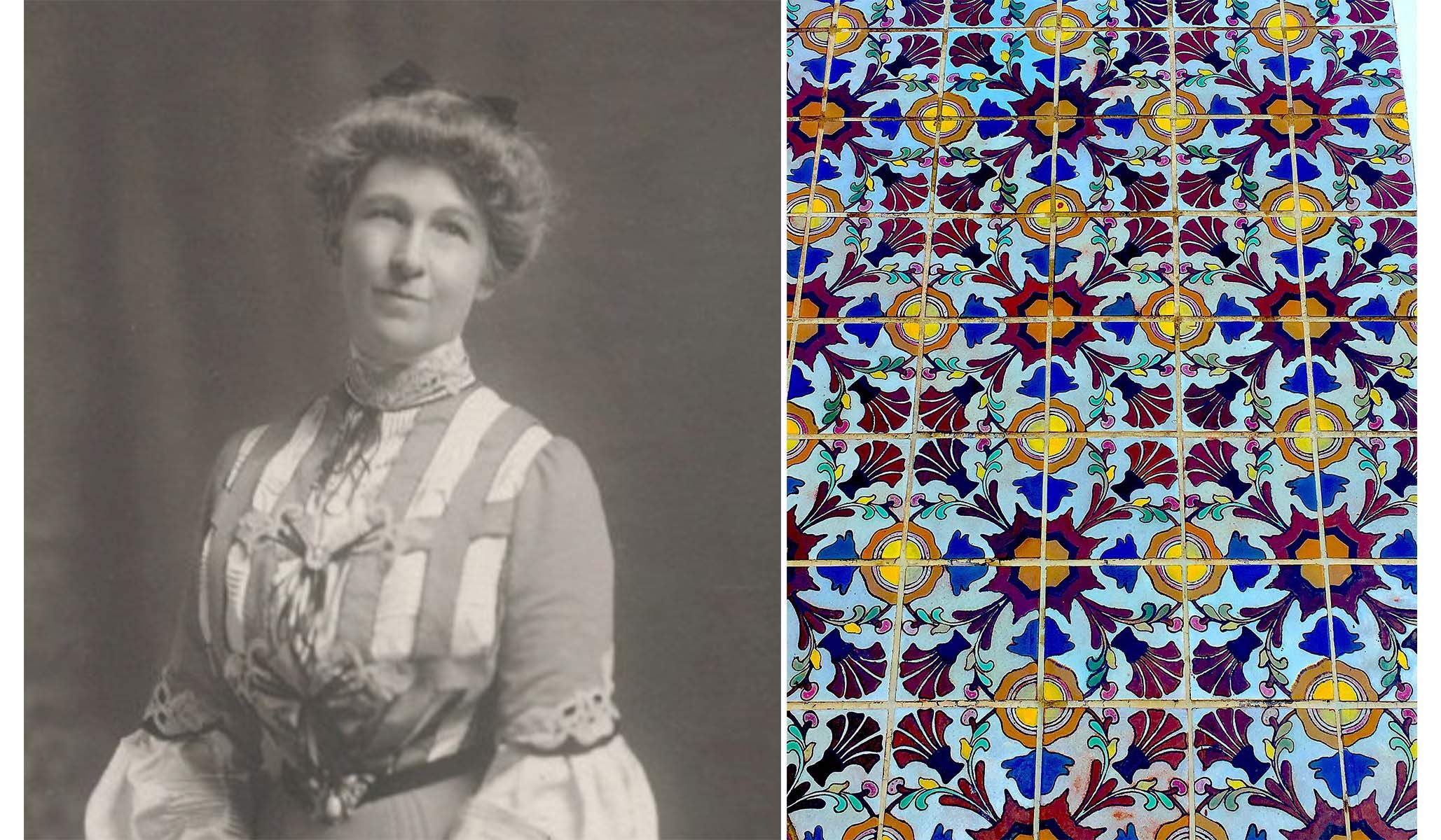 May Rindge and Malibu Potteries tile at the Adamson House.