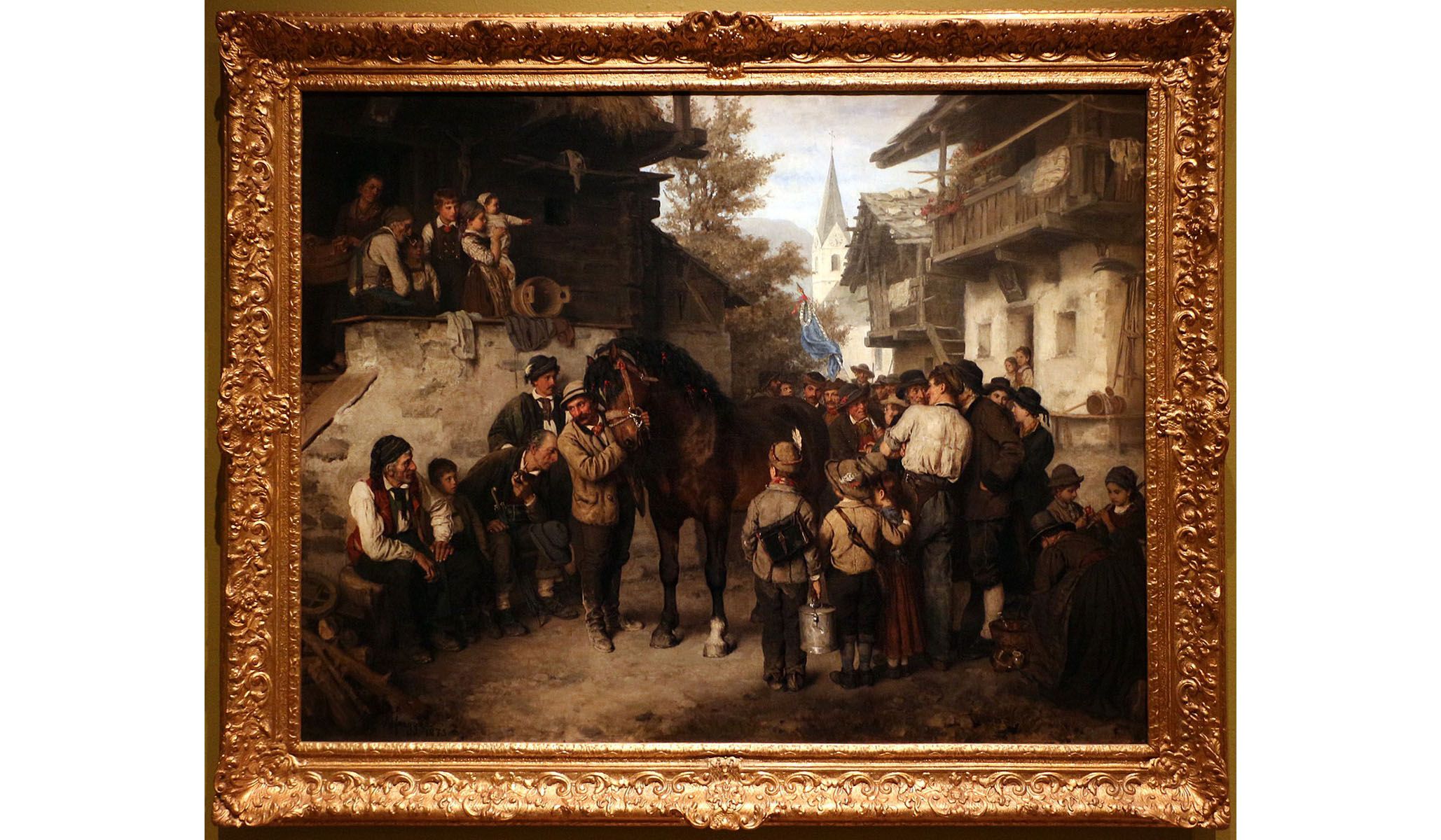 German realism from the 19th century at the Milwaukee Art Museum. Franz von Defregger, Il cavallo in premio (The Prized Horse) , 1873.