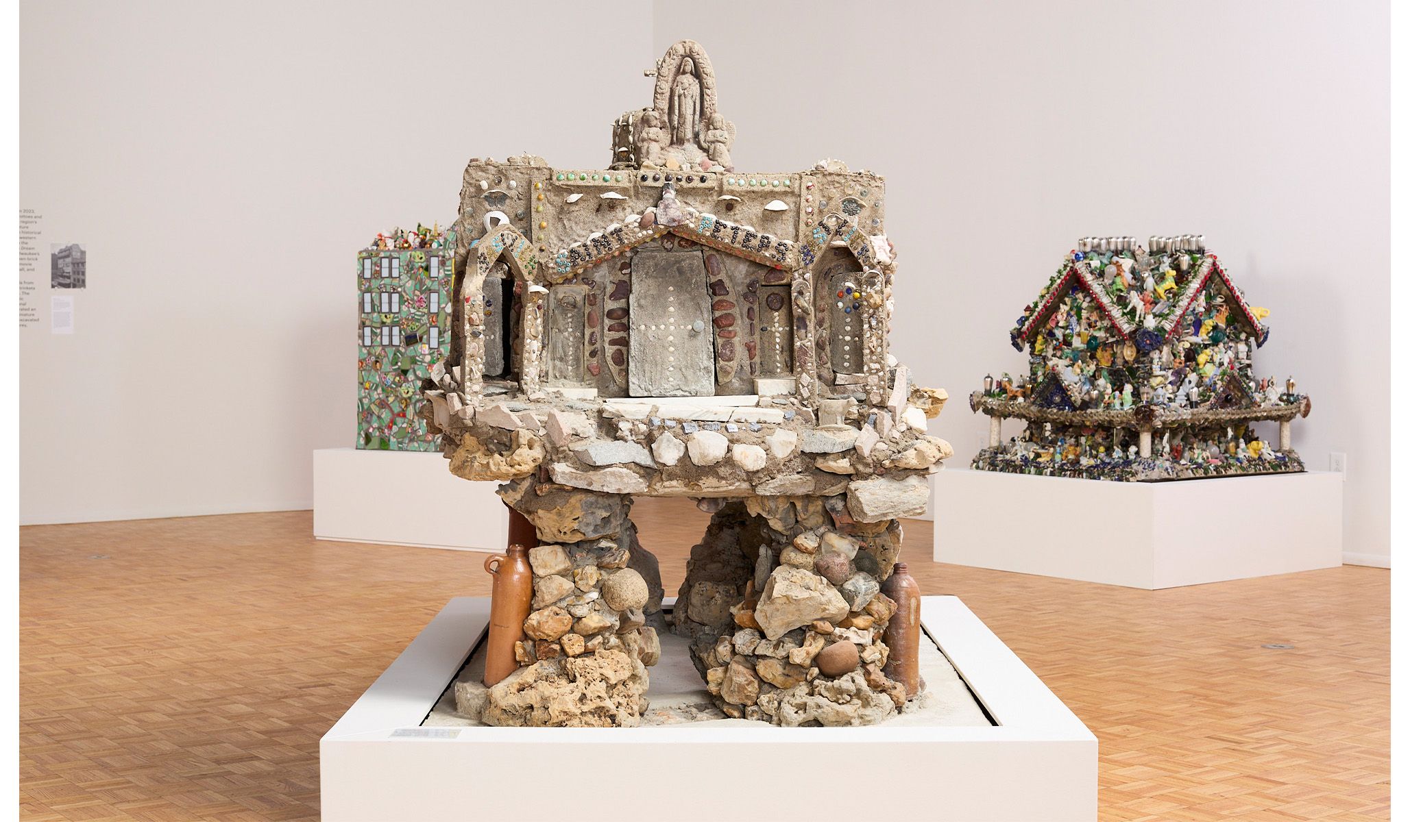 Madeline Buol, St. Peter's Basilica , c. 1948, concrete, stones (including quartz, granite, and metamorphic and igneous rocks from glacial outwash), marbles, shells, glass, ceramic, metal, and plastic.