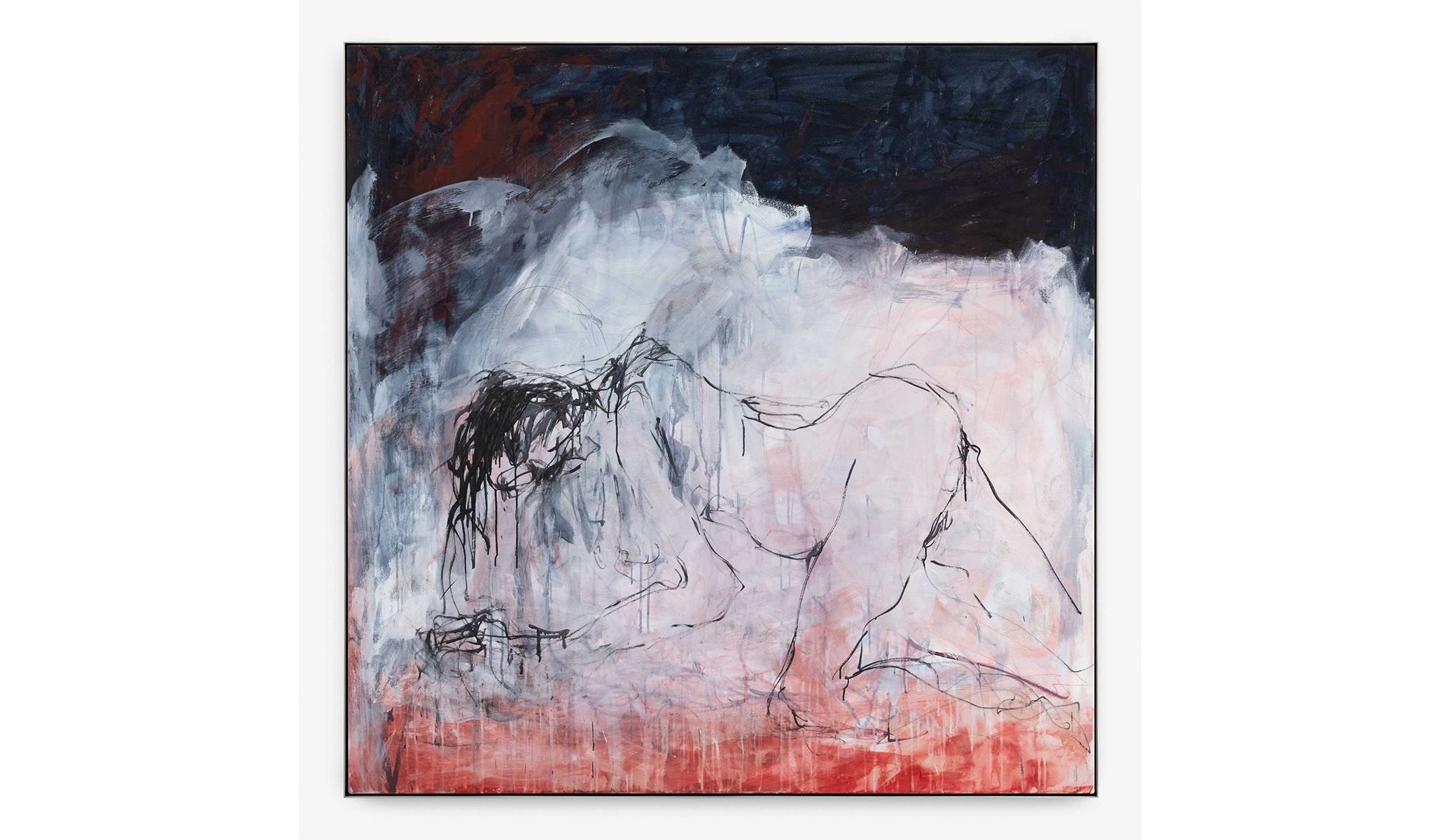 Tracey Emin, You kept it coming , 2019, acrylic on canvas.