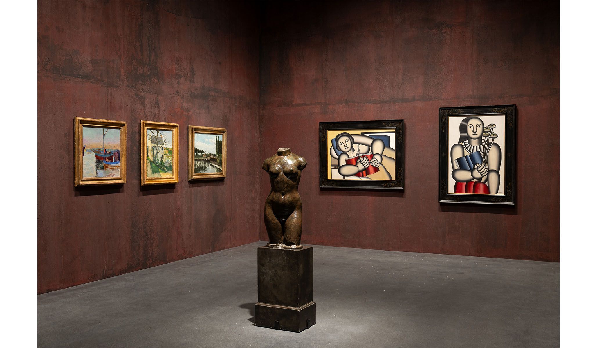 Installation view of the David Geffen Galleries.