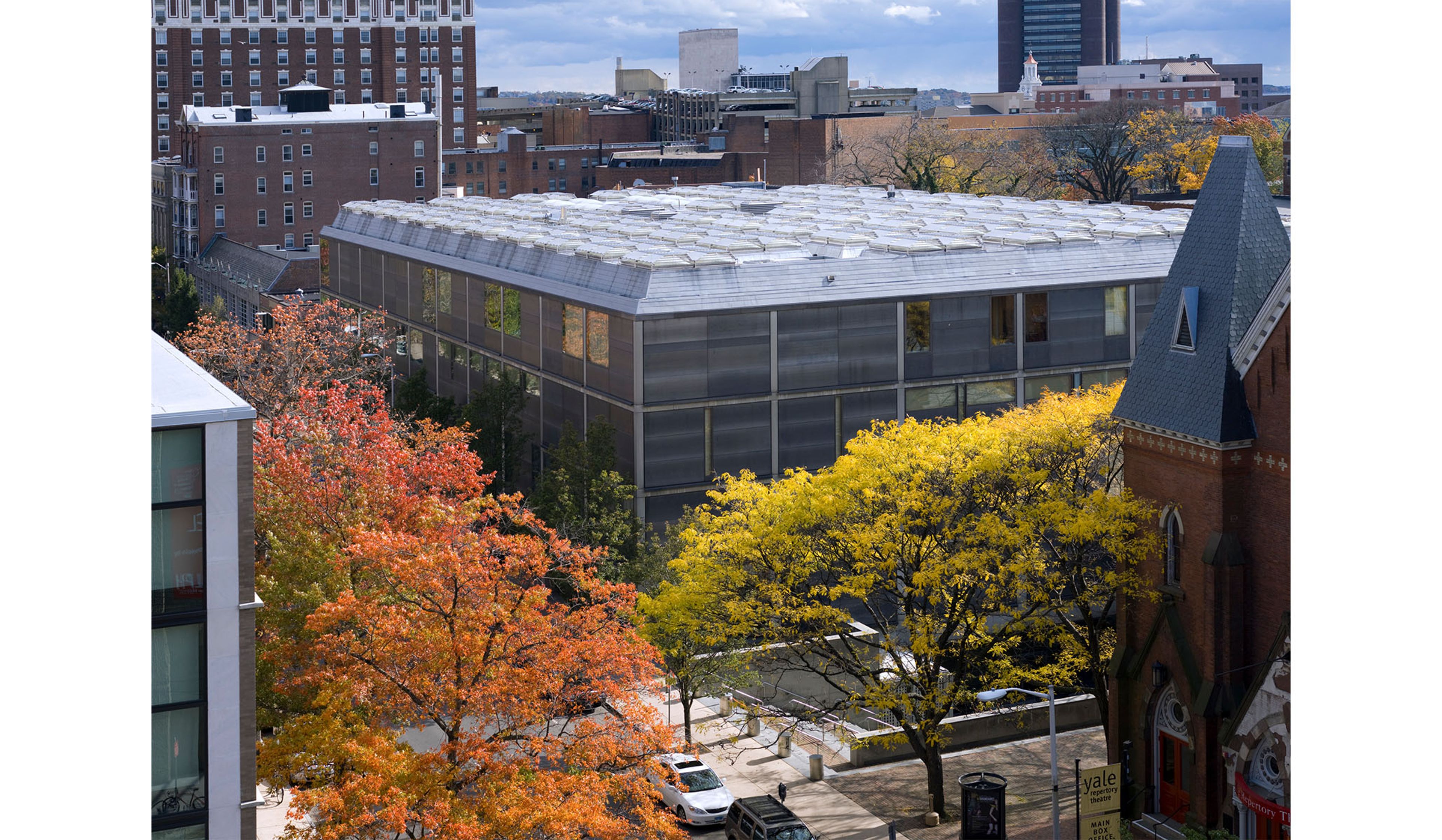 Exterior view of the Yale Center for British Art in New Haven, Conn.
