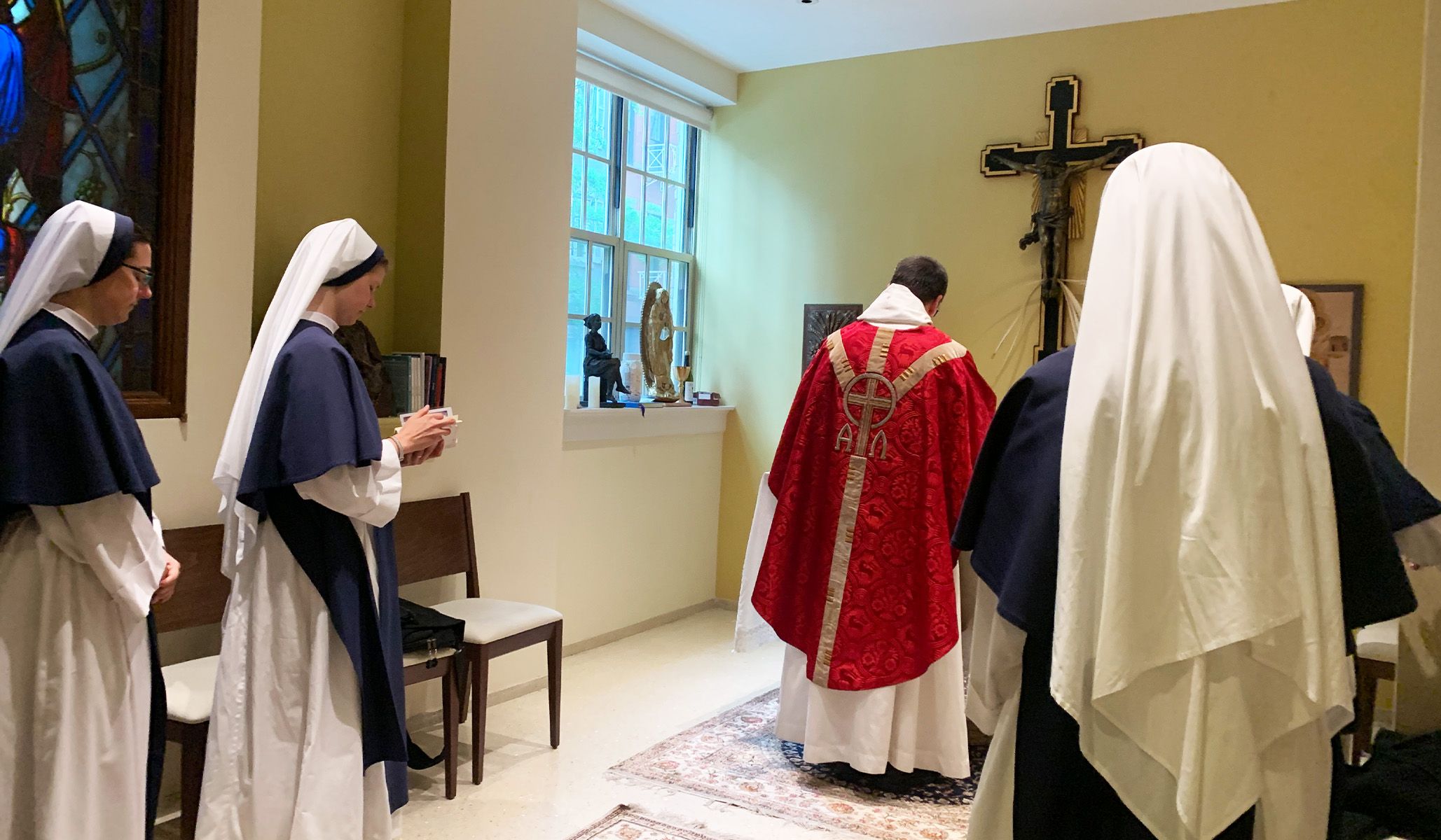 Praying the Mass next door to the flagship Planned parenthood in Manhattan.