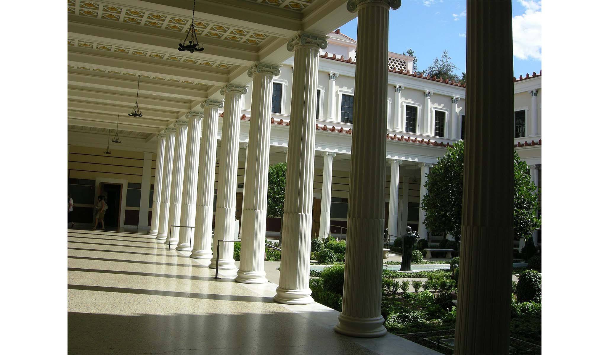 The Getty Villa in less incendiary days.