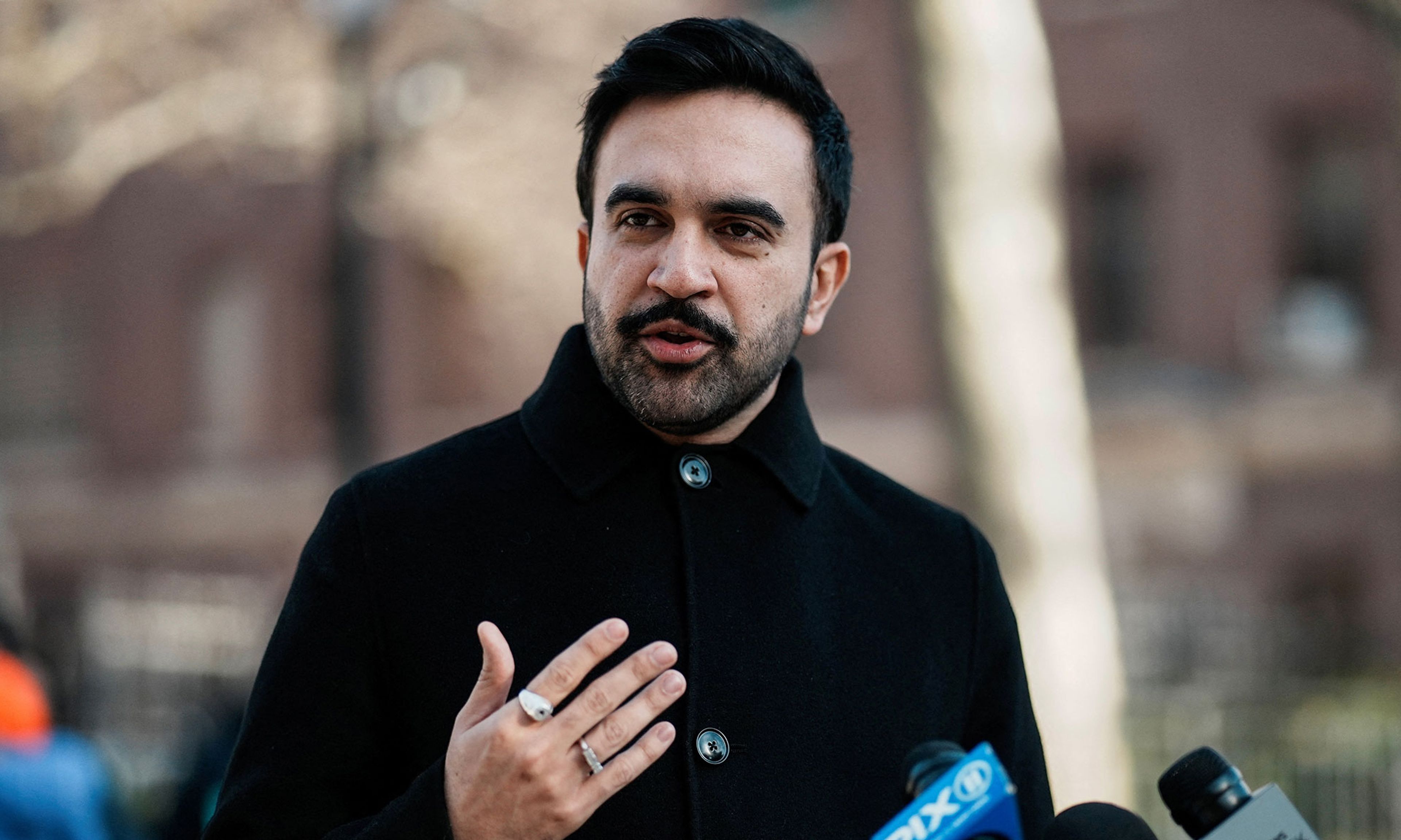 New York City Mayor Zohran Mamdani speaks during a press conference in New York City, December 20, 2025.