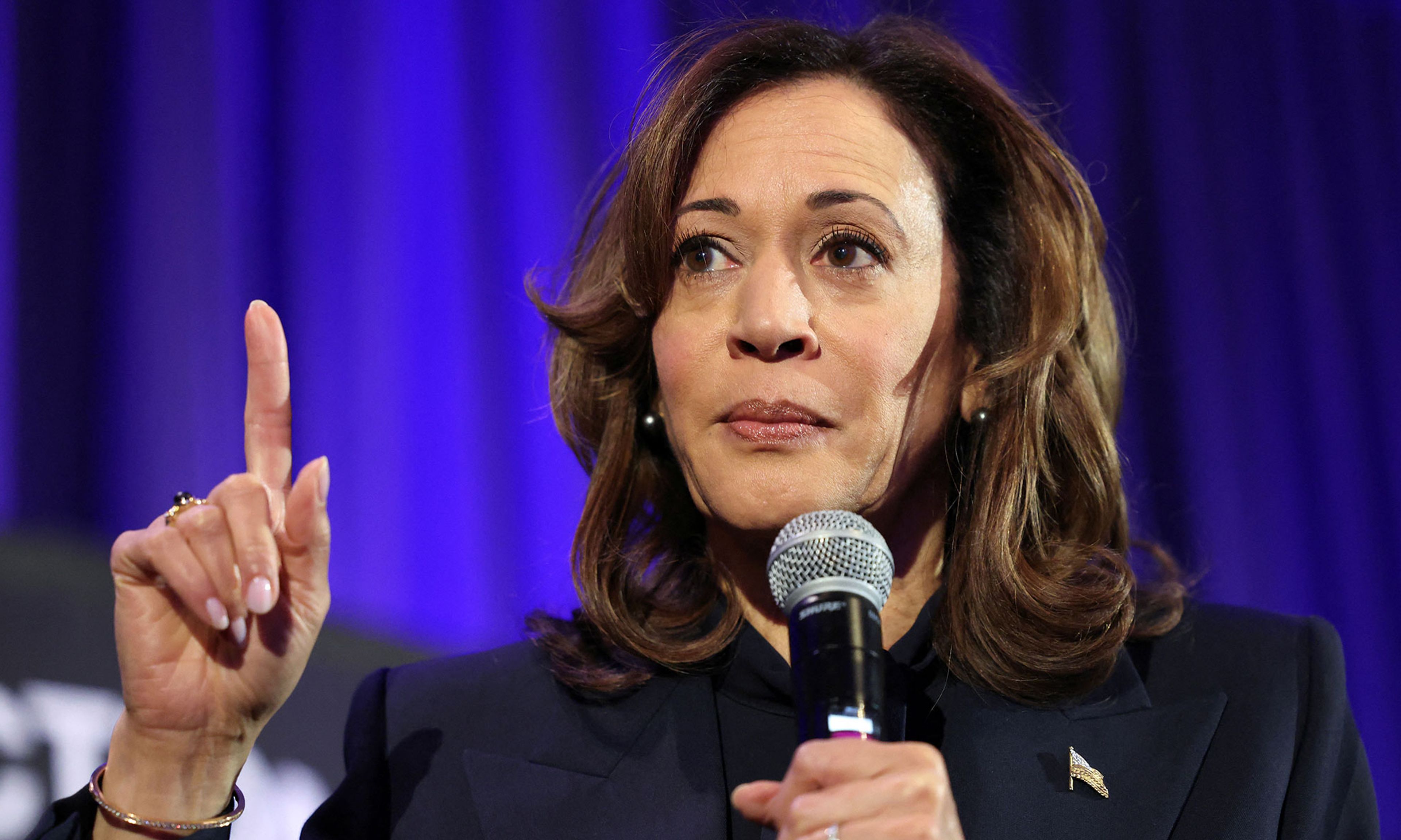 Then-Vice President Kamala Harris speaks at the Dr. Martin Luther King Jr. breakfast in Washington, D.C., January 15, 2025.