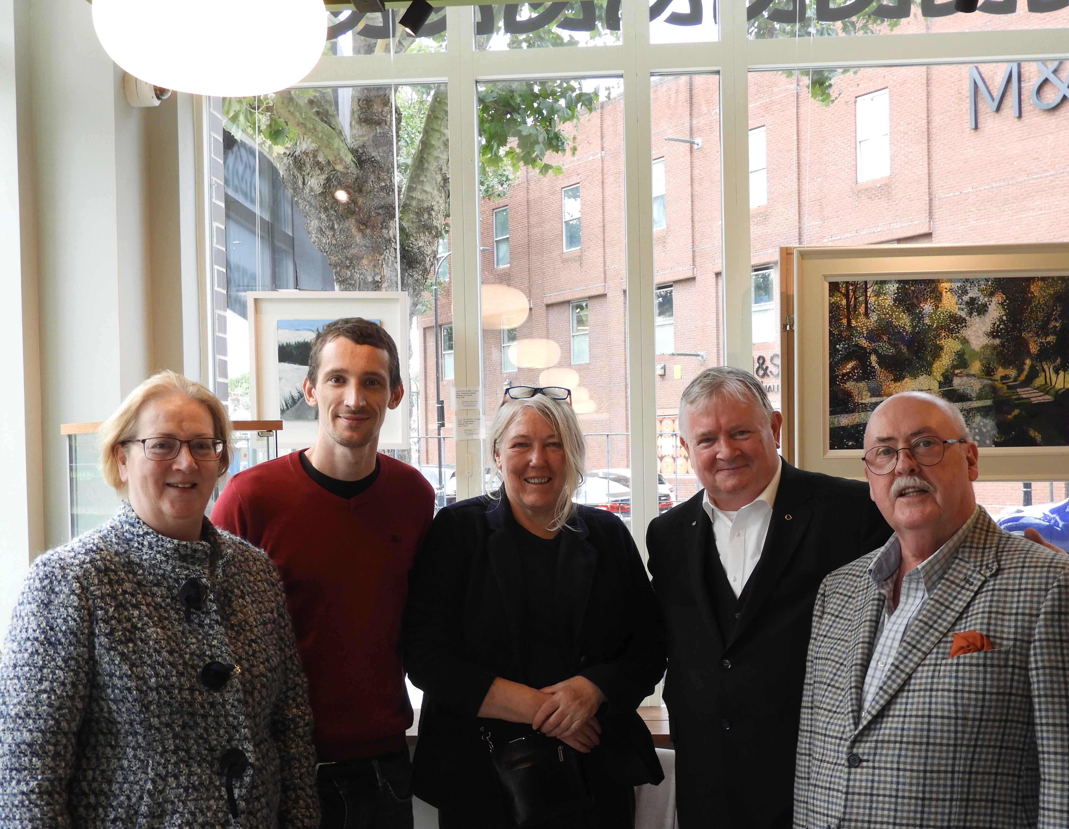 Irish Heritage Committee – Mary Connolly (trustee), Brian Hughes (artistic producer & previous IH bursary recipient), Margaret Parkinson (committee), Peter Power-Hynes (trustee I H and also chair of ICC) & Jim Kirby (chair-management committee - Irish Heritage).