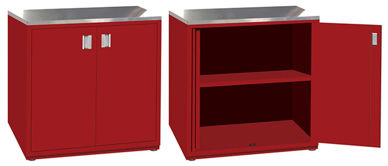 ShureTech Double Slide-Out Pocket Door Storage Cabinet
