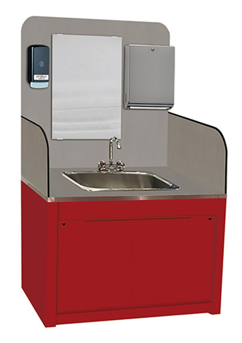 Wall-Mounted Single Deluxe Sink Station