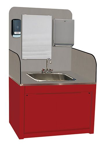 Wall-Mounted Single Deluxe Sink Station