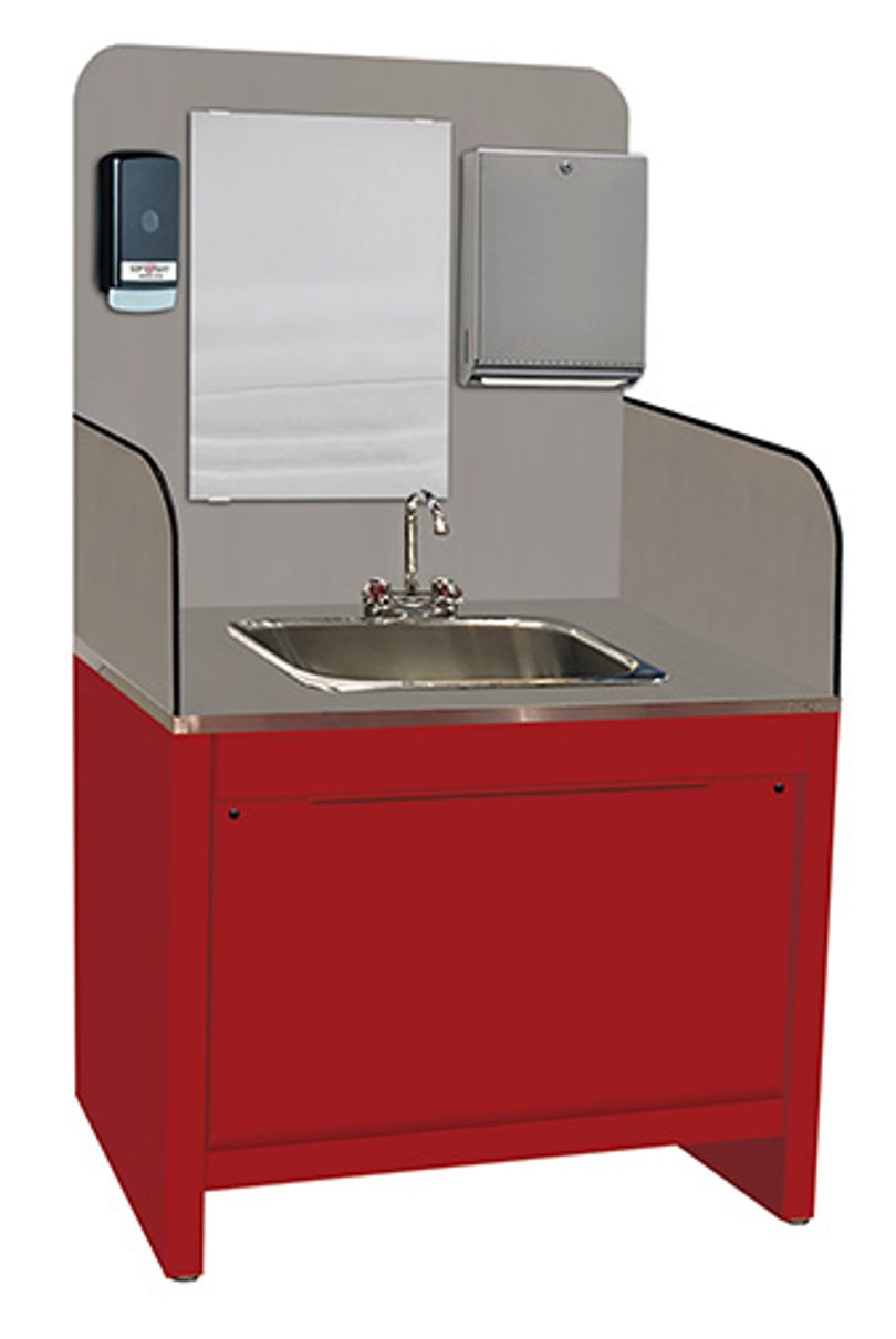 Stationary Single Deluxe Sink Station