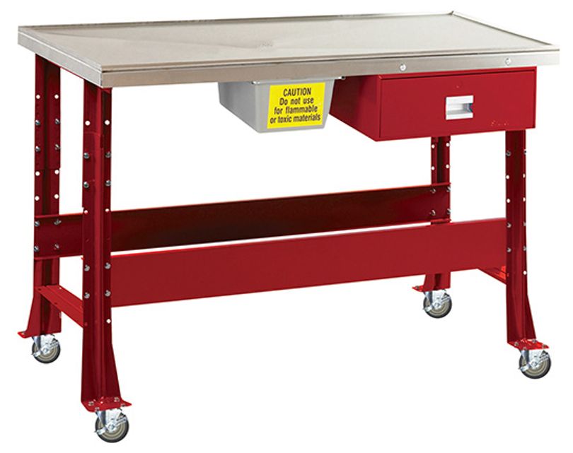 Oversized Tear Down Bench With Stainless Steel Top
